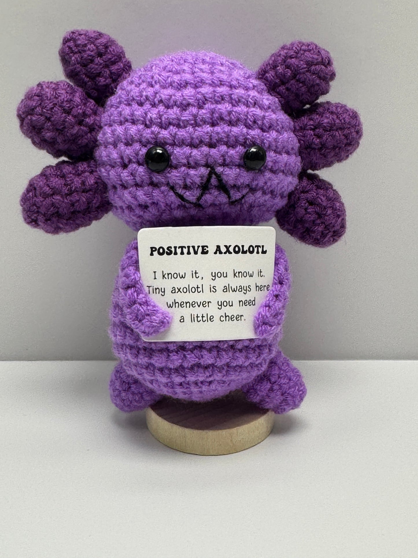 Handmade Crochet Positivity Plush – Uplifting Gifts & Home Décor by CraftnCrumble LLC