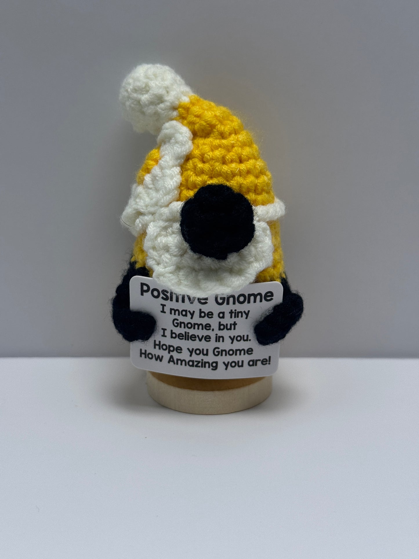 Handmade Crochet Positivity Plush – Uplifting Gifts & Home Décor by CraftnCrumble LLC