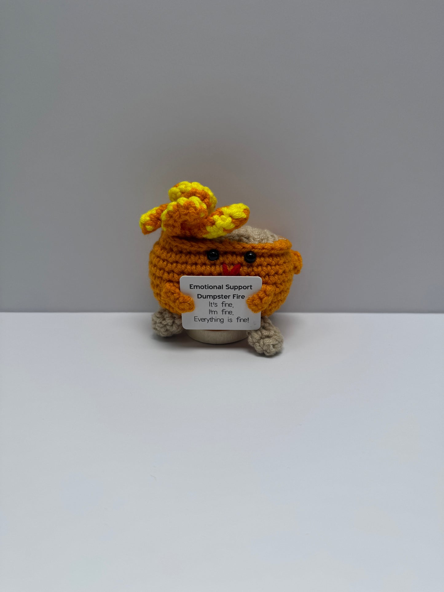 Handmade Crochet Positivity Plush – Uplifting Gifts & Home Décor by CraftnCrumble LLC