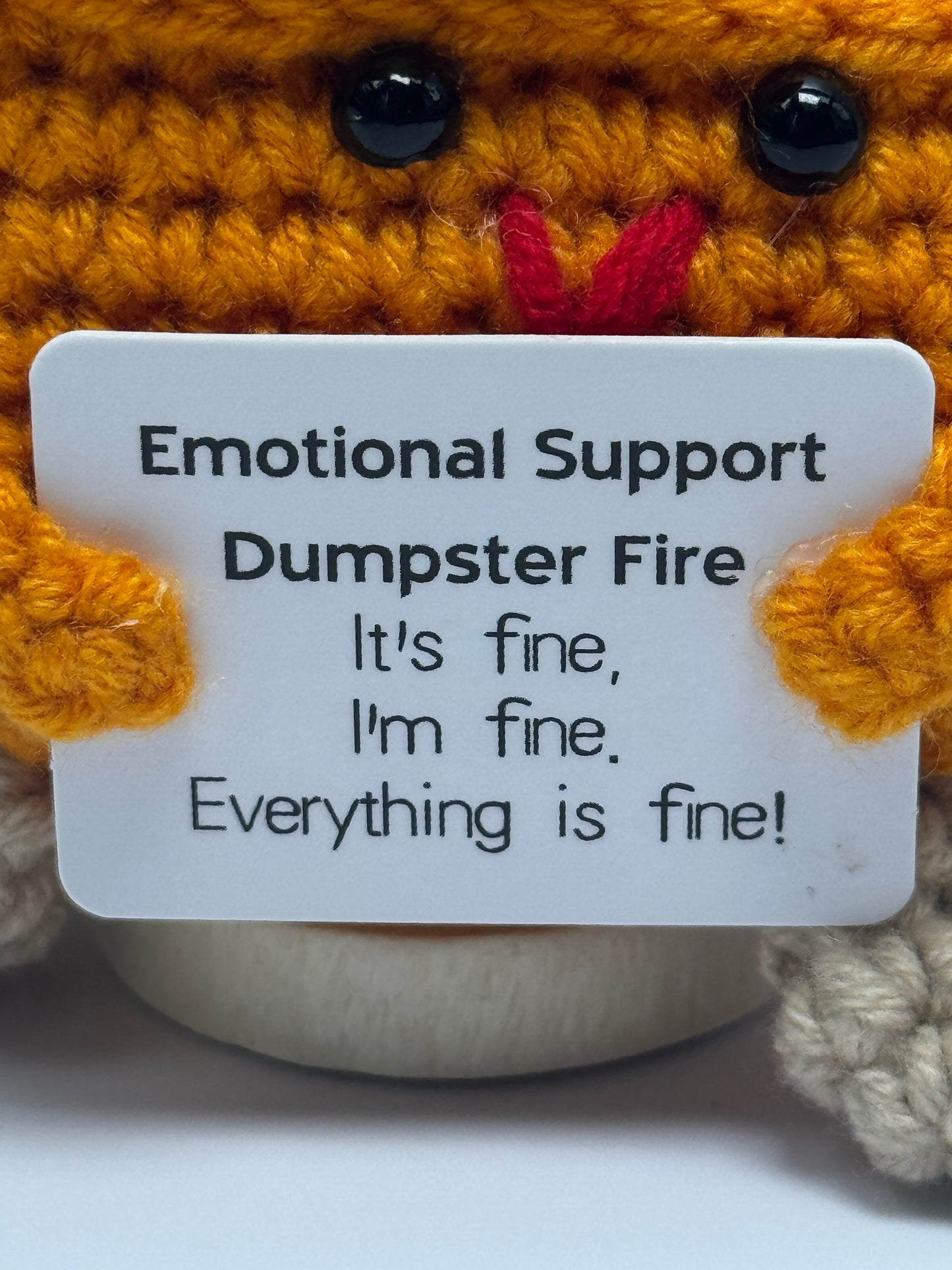 Handmade Crochet Positivity Plush – Uplifting Gifts & Home Décor by CraftnCrumble LLC