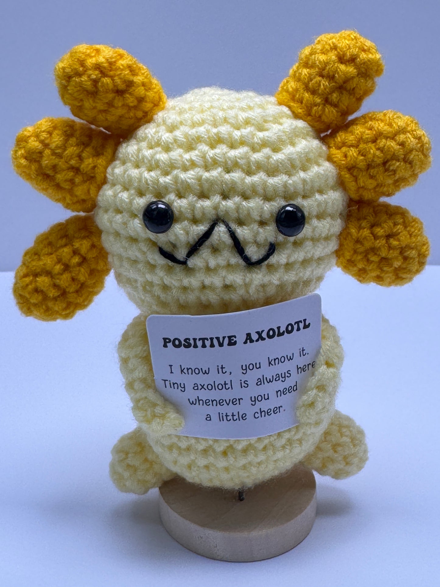 Handmade Crochet Positivity Plush – Uplifting Gifts & Home Décor by CraftnCrumble LLC