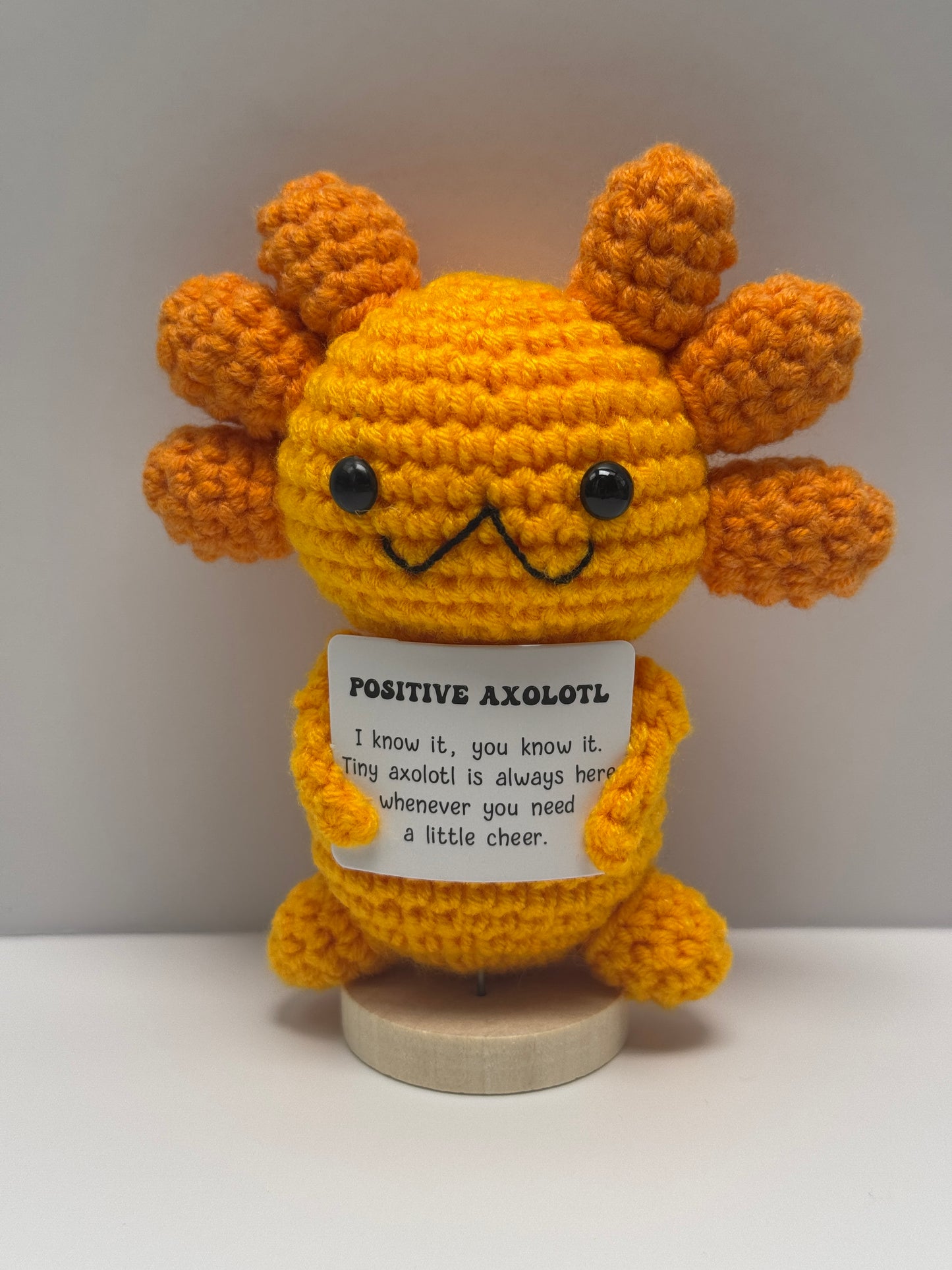 Handmade Crochet Positivity Plush – Uplifting Gifts & Home Décor by CraftnCrumble LLC