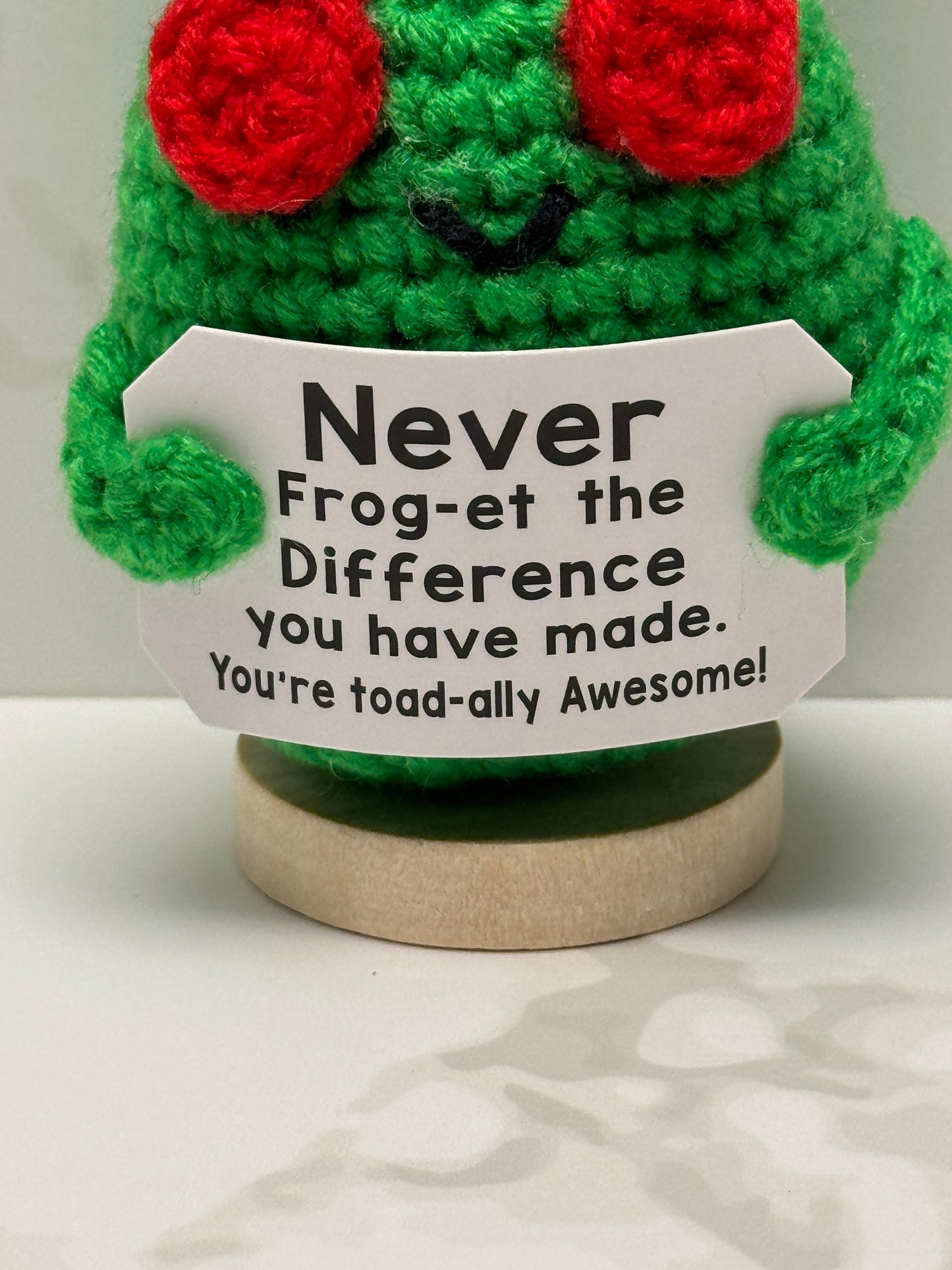 Handmade Crochet Positivity Plush – Uplifting Gifts & Home Décor by CraftnCrumble LLC