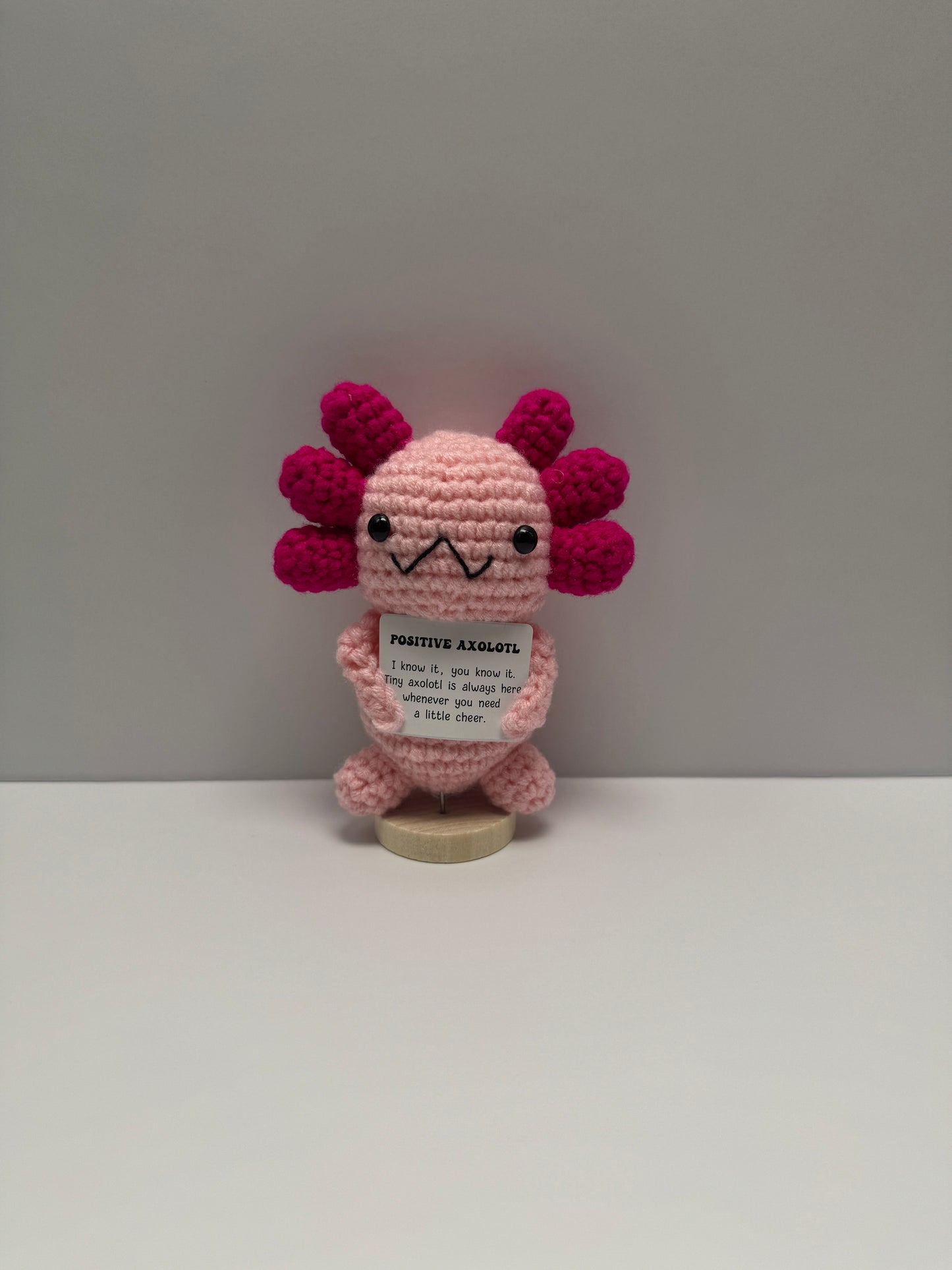 Handmade Crochet Positivity Plush – Uplifting Gifts & Home Décor by CraftnCrumble LLC