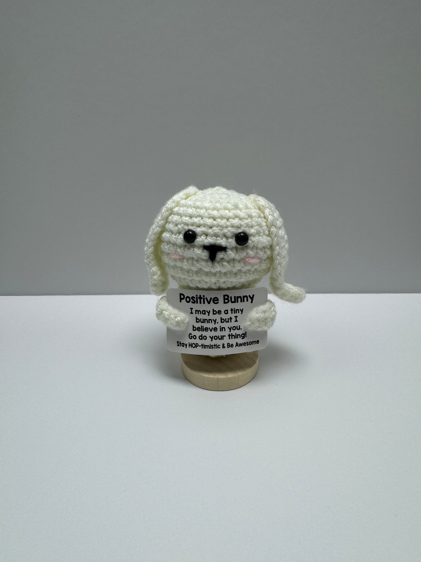 Handmade Crochet Positivity Plush – Uplifting Gifts & Home Décor by CraftnCrumble LLC