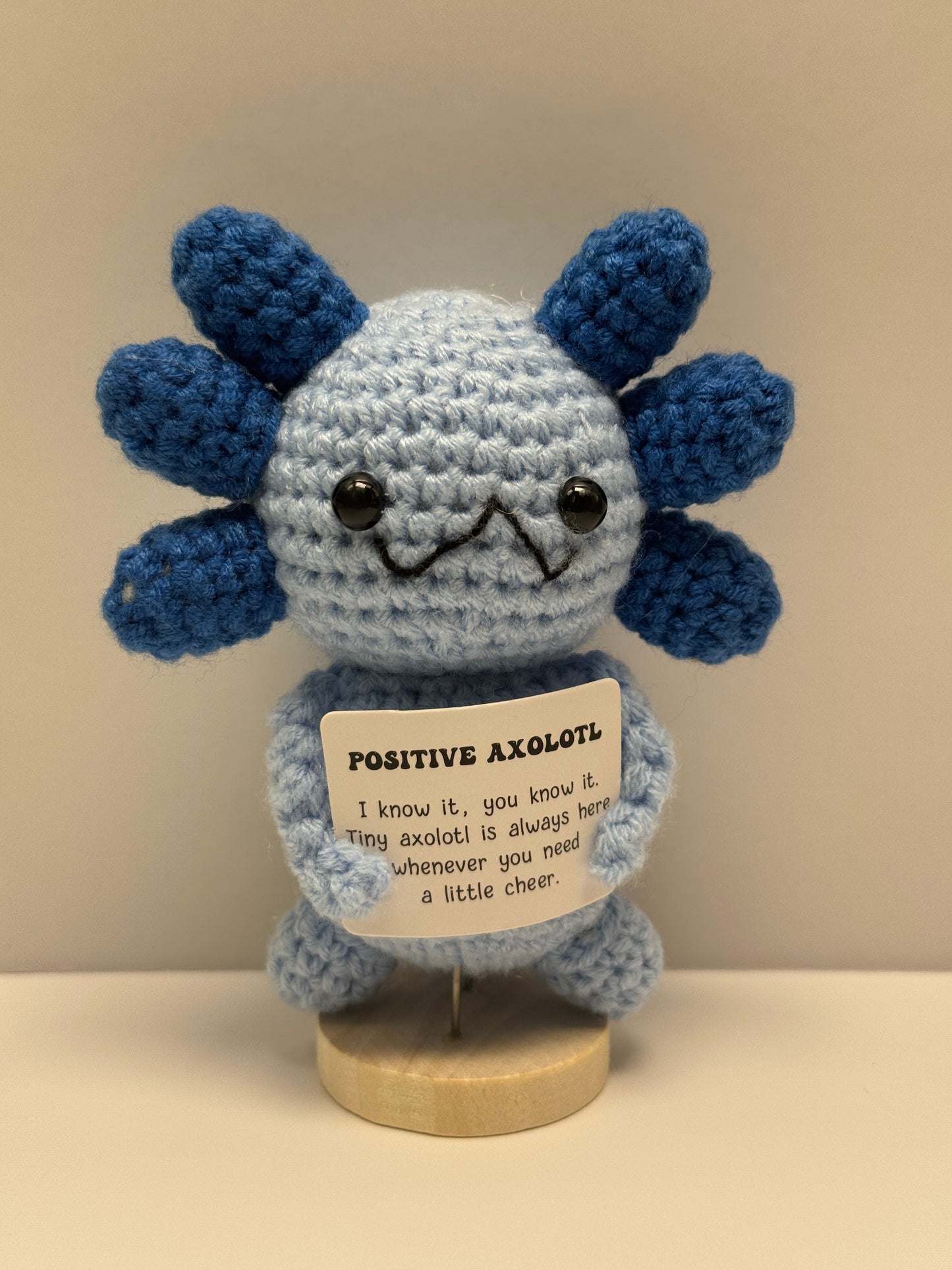 Handmade Crochet Positivity Plush – Uplifting Gifts & Home Décor by CraftnCrumble LLC