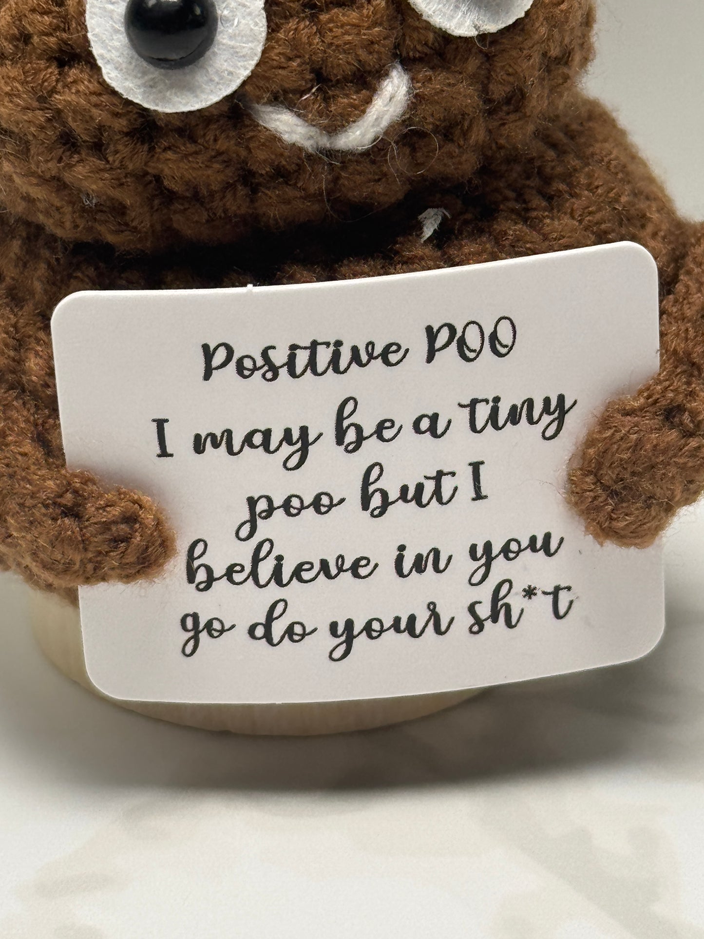 Handmade Crochet Positivity Plush – Uplifting Gifts & Home Décor by CraftnCrumble LLC
