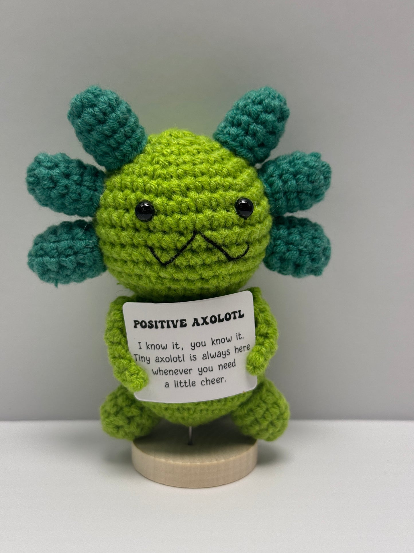 Handmade Crochet Positivity Plush – Uplifting Gifts & Home Décor by CraftnCrumble LLC