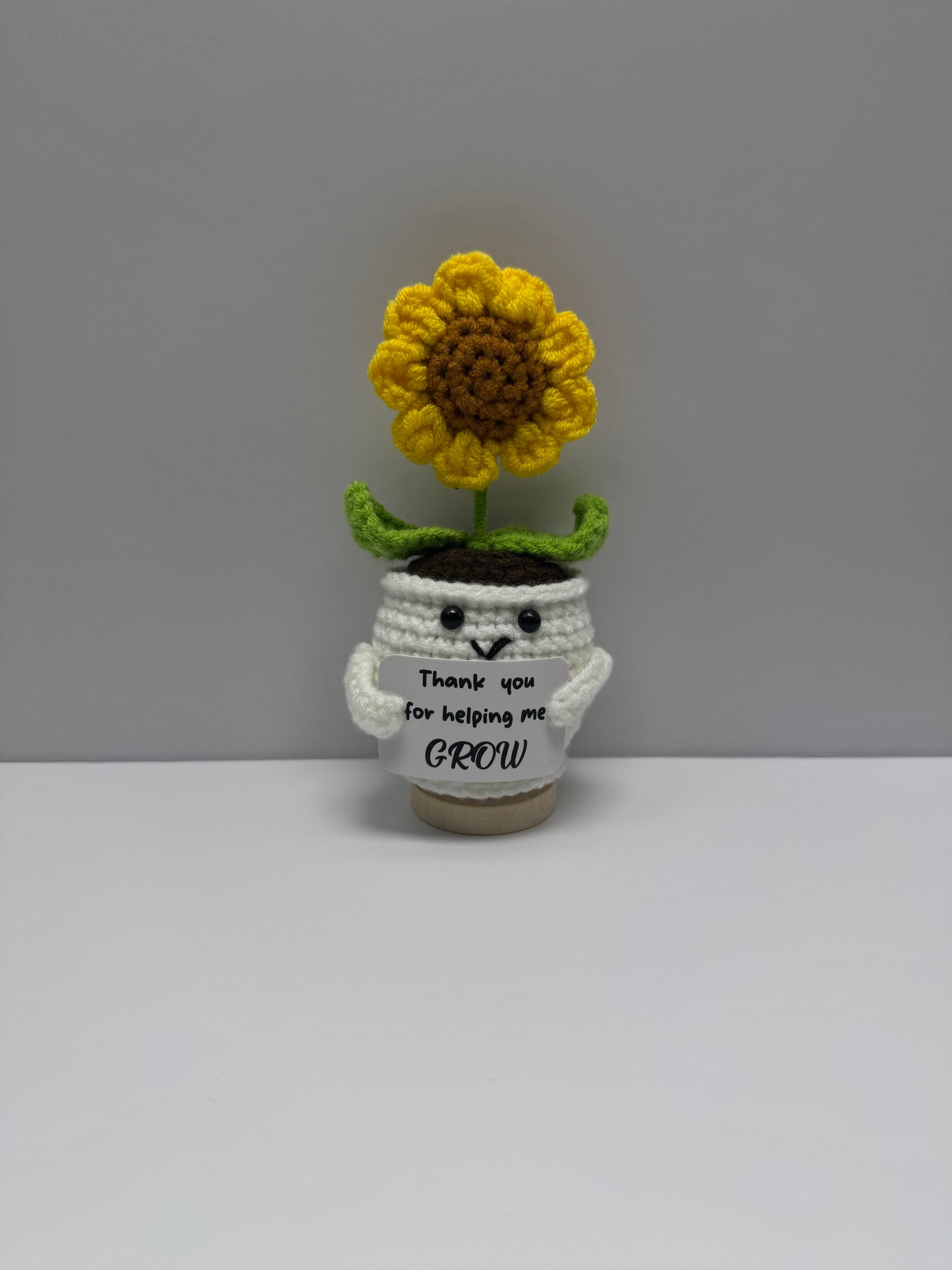 Handmade Crochet Positivity Plush – Uplifting Gifts & Home Décor by CraftnCrumble LLC