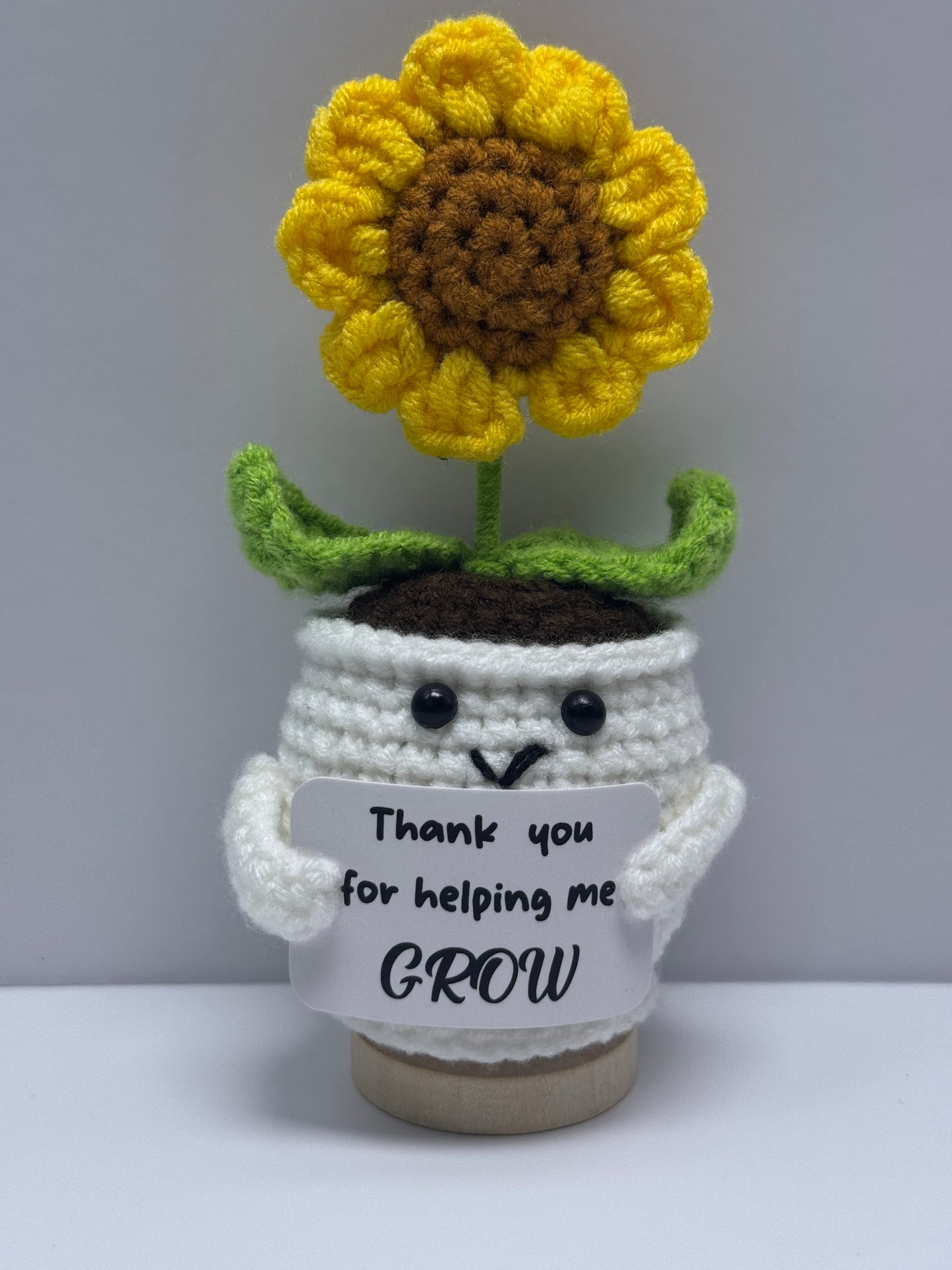 Handmade Crochet Positivity Plush – Uplifting Gifts & Home Décor by CraftnCrumble LLC