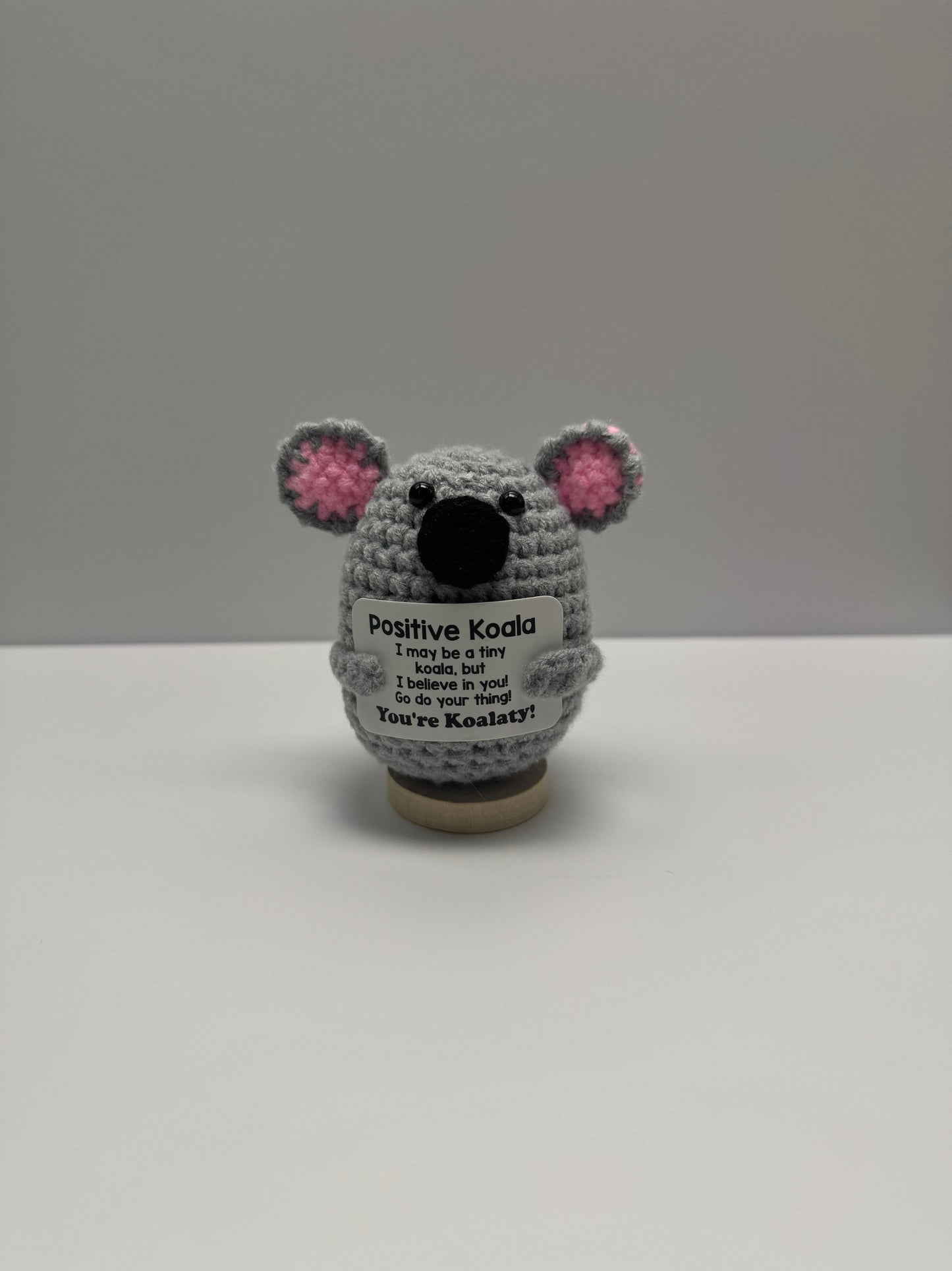 Handmade Crochet Positivity Plush – Uplifting Gifts & Home Décor by CraftnCrumble LLC