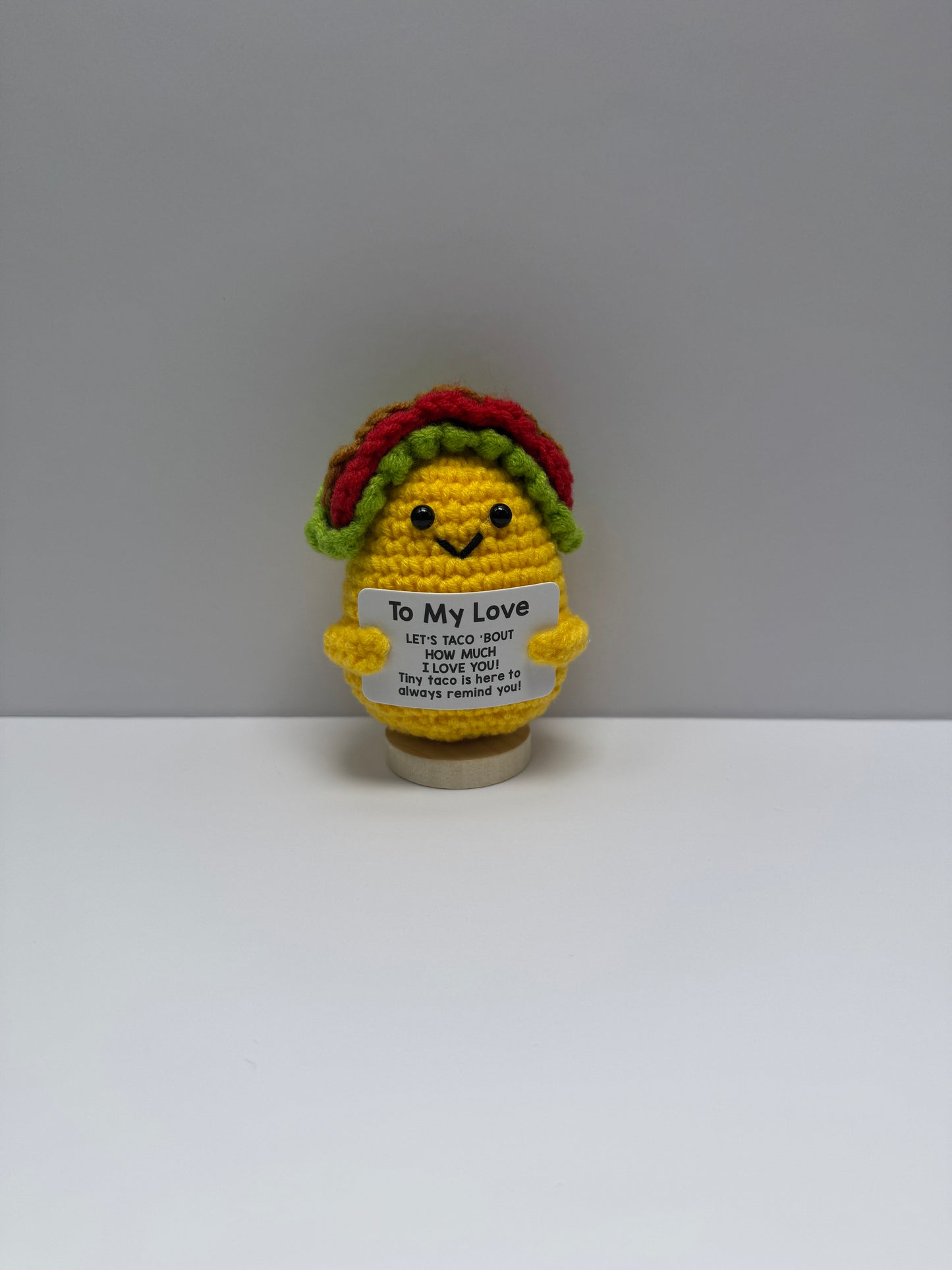 Handmade Crochet Positivity Plush – Uplifting Gifts & Home Décor by CraftnCrumble LLC