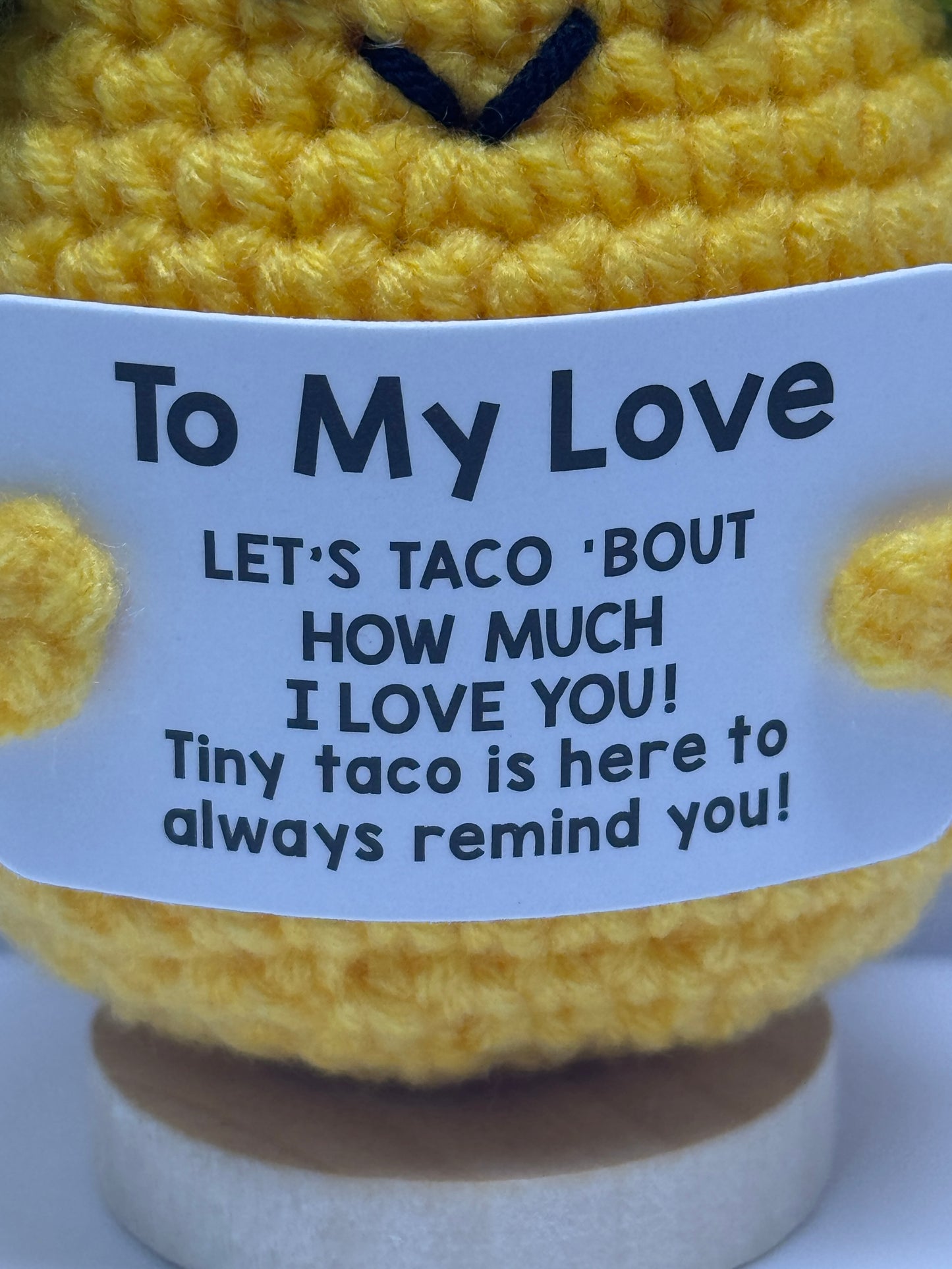 Handmade Crochet Positivity Plush – Uplifting Gifts & Home Décor by CraftnCrumble LLC