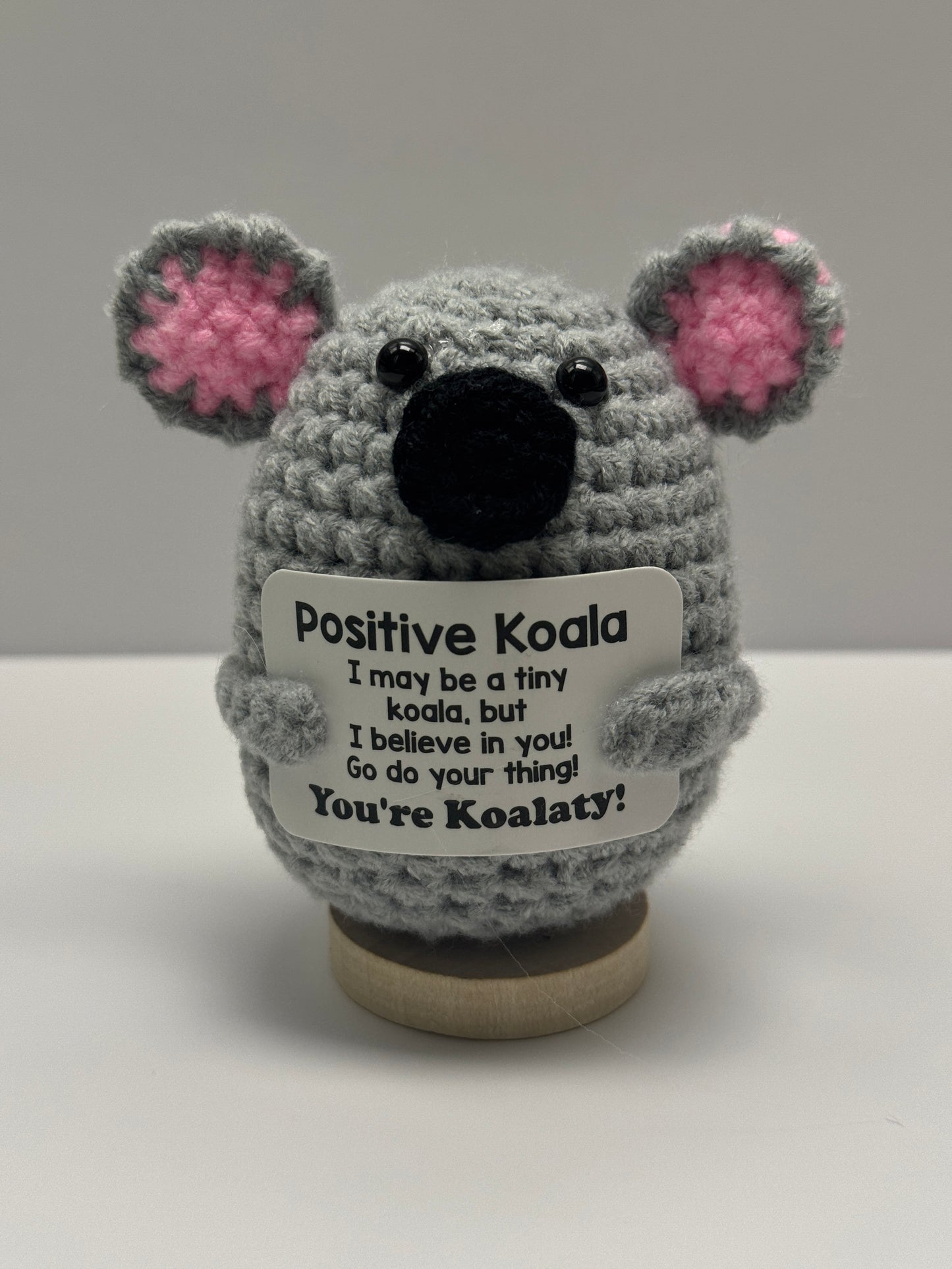Handmade Crochet Positivity Plush – Uplifting Gifts & Home Décor by CraftnCrumble LLC