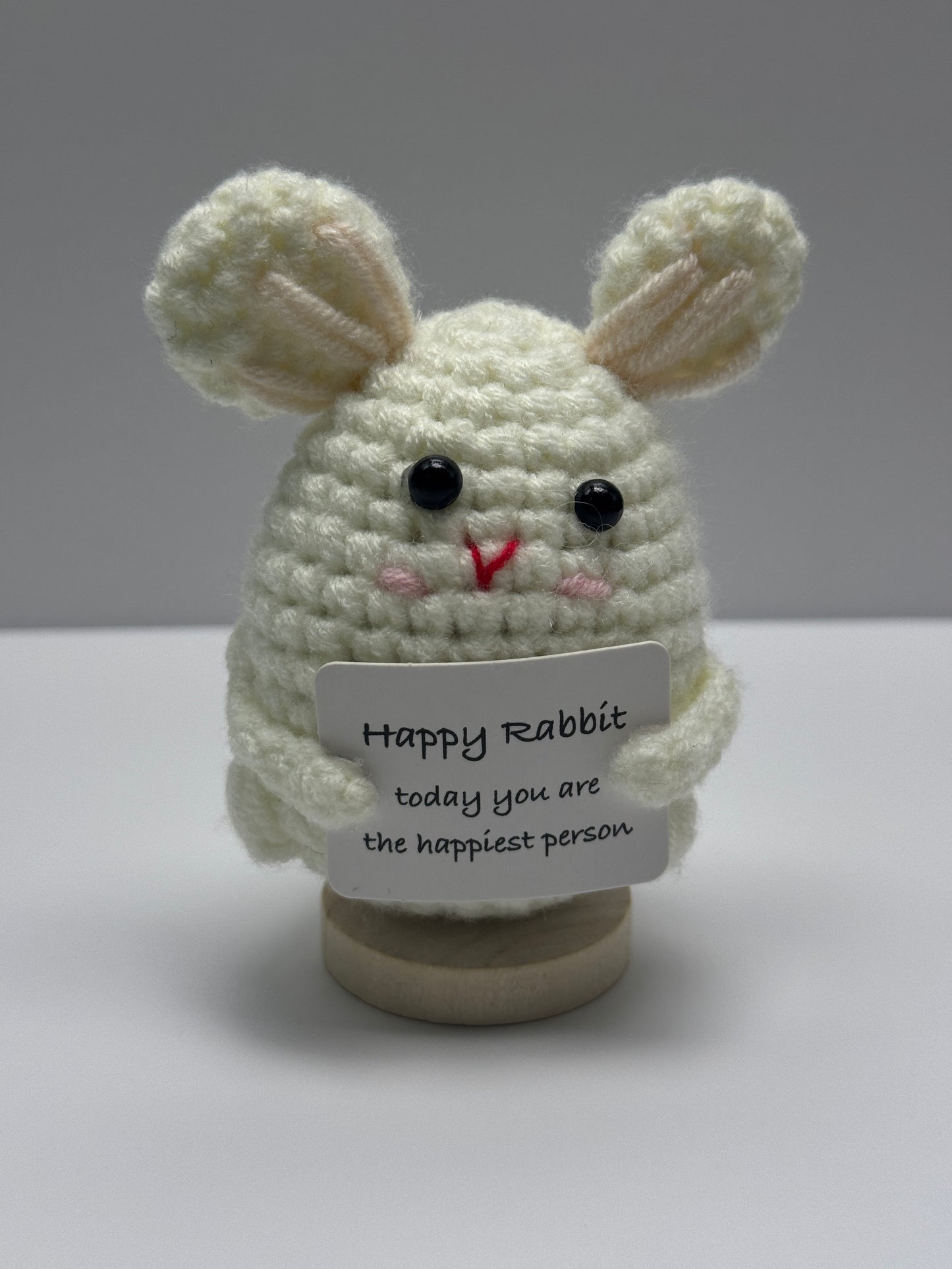 Handmade Crochet Positivity Plush – Uplifting Gifts & Home Décor by CraftnCrumble LLC