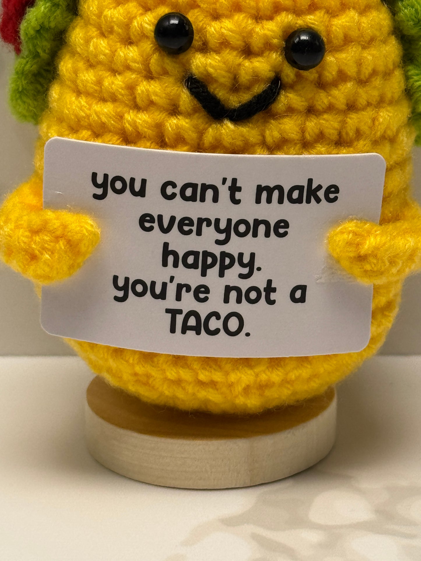 Handmade Crochet Positivity Plush – Uplifting Gifts & Home Décor by CraftnCrumble LLC