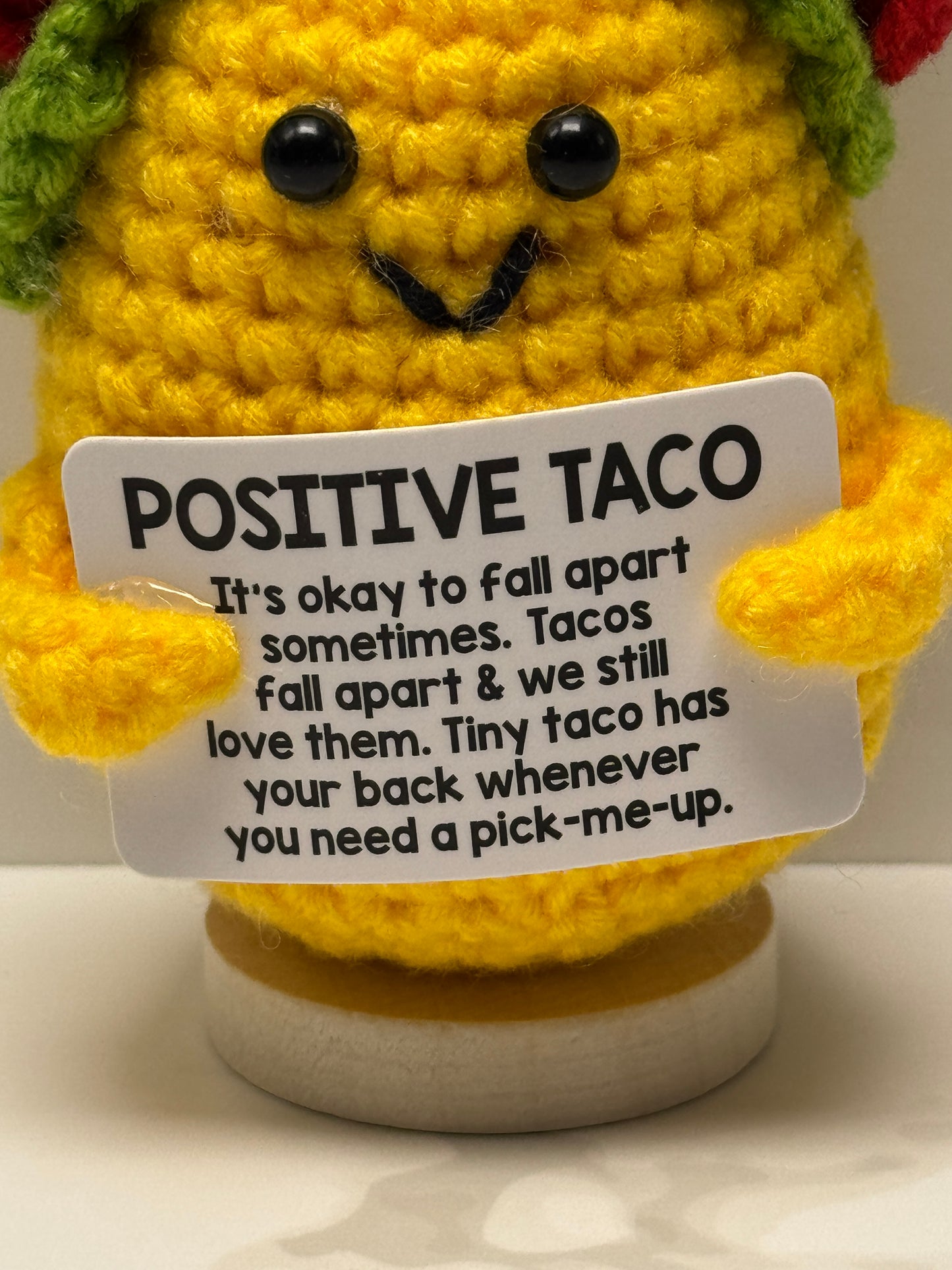 Handmade Crochet Positivity Plush – Uplifting Gifts & Home Décor by CraftnCrumble LLC