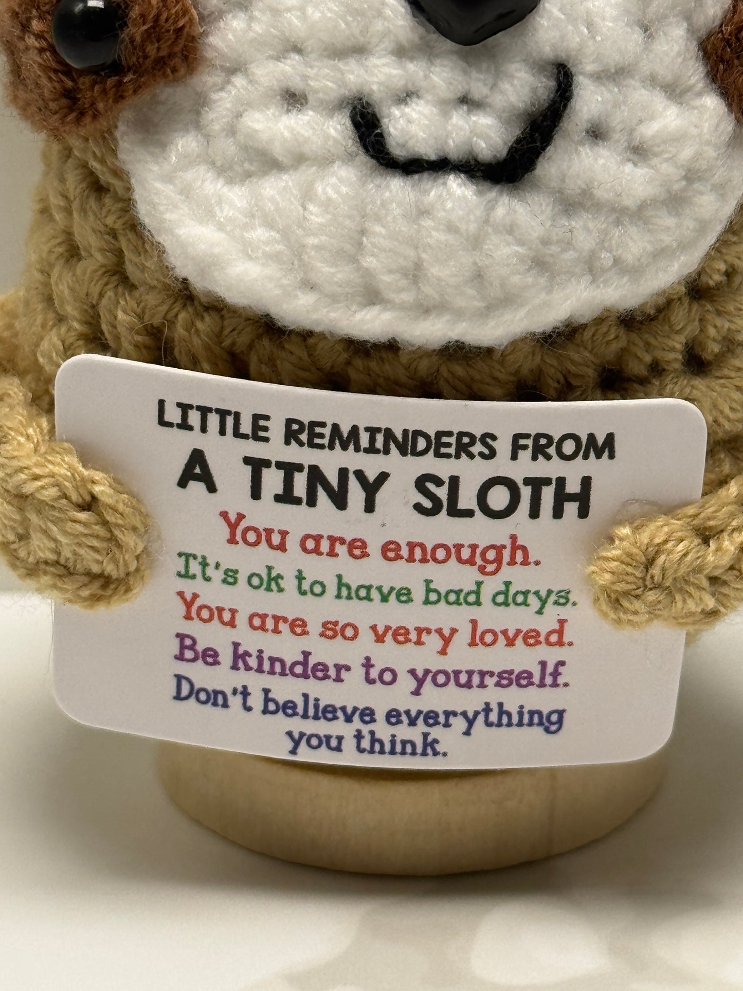 Handmade Crochet Positivity Plush – Uplifting Gifts & Home Décor by CraftnCrumble LLC