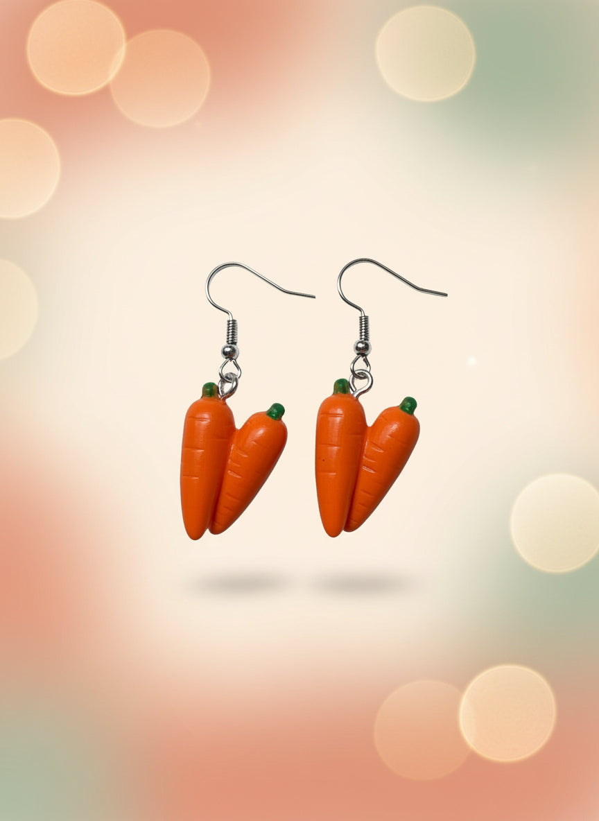 carrot earrings