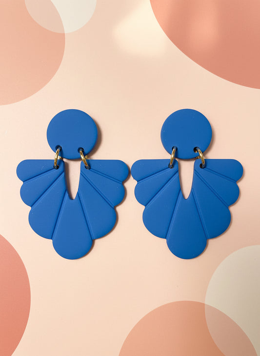 fan earrings