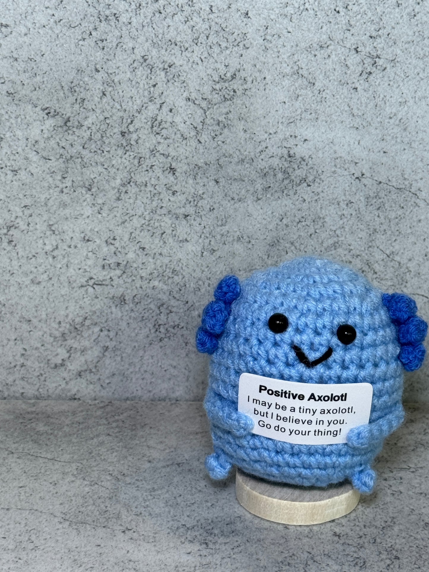 Handmade Crochet Positivity Plush – Uplifting Gifts & Home Décor by CraftnCrumble LLC