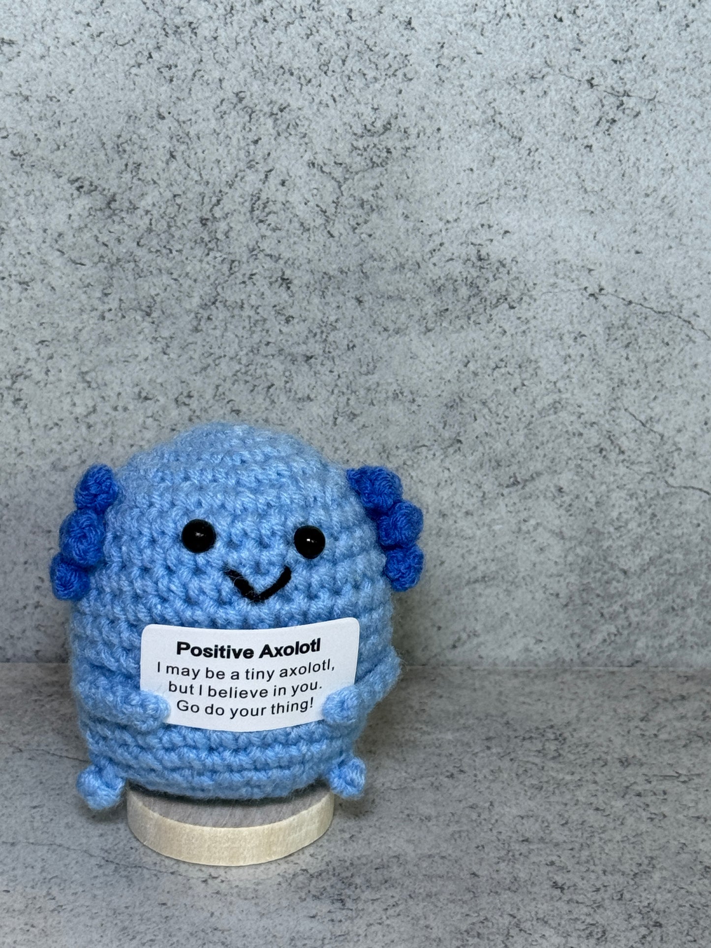 Handmade Crochet Positivity Plush – Uplifting Gifts & Home Décor by CraftnCrumble LLC