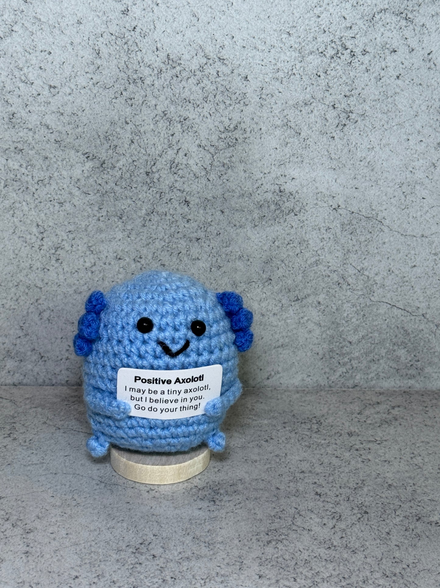 Handmade Crochet Positivity Plush – Uplifting Gifts & Home Décor by CraftnCrumble LLC