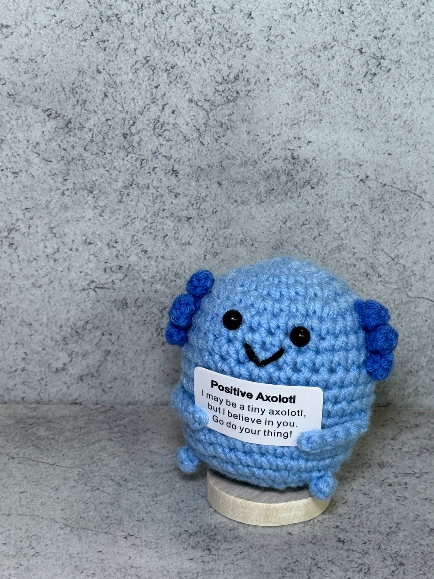 Handmade Crochet Positivity Plush – Uplifting Gifts & Home Décor by CraftnCrumble LLC