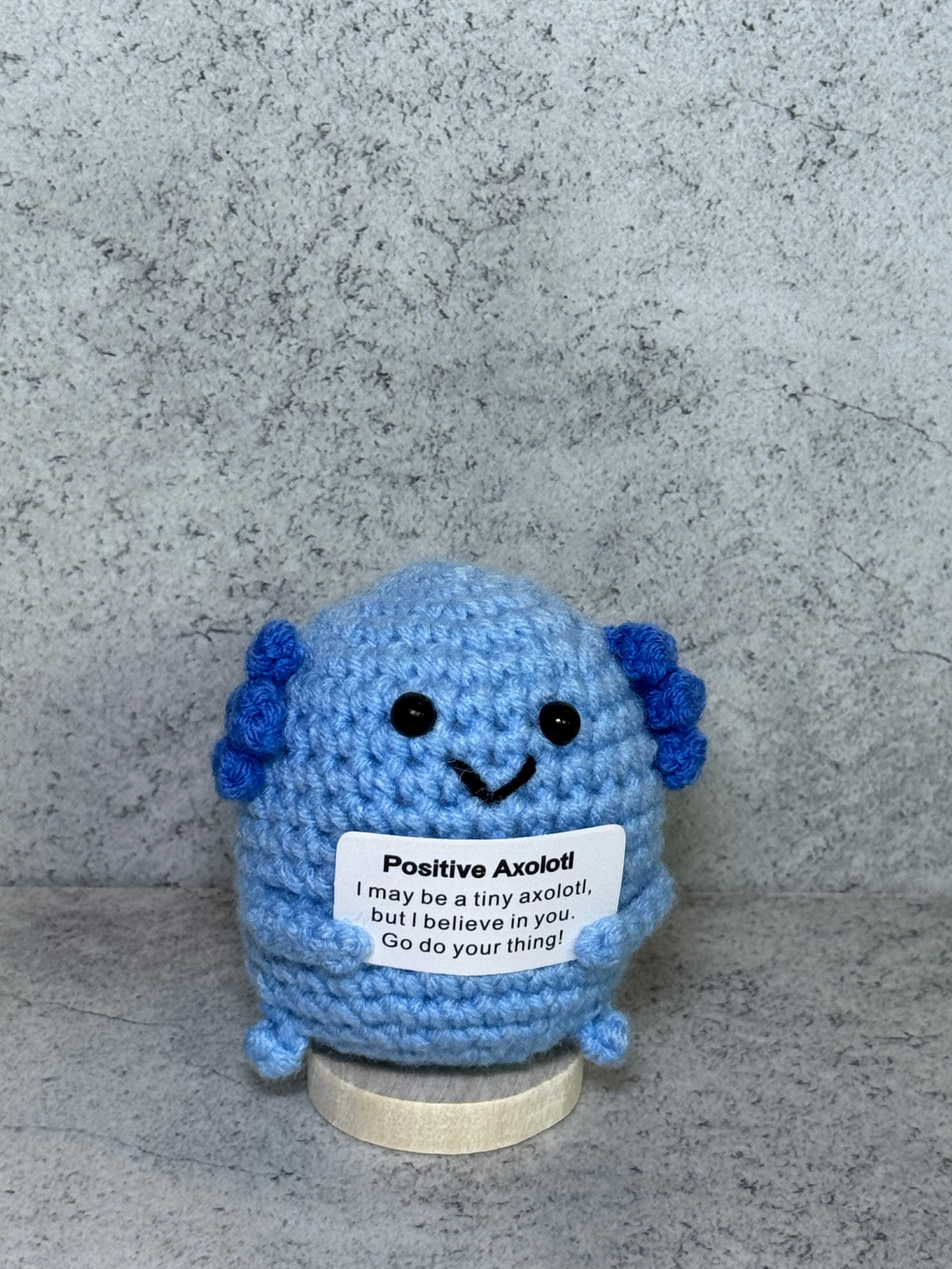 Handmade Crochet Positivity Plush – Uplifting Gifts & Home Décor by CraftnCrumble LLC