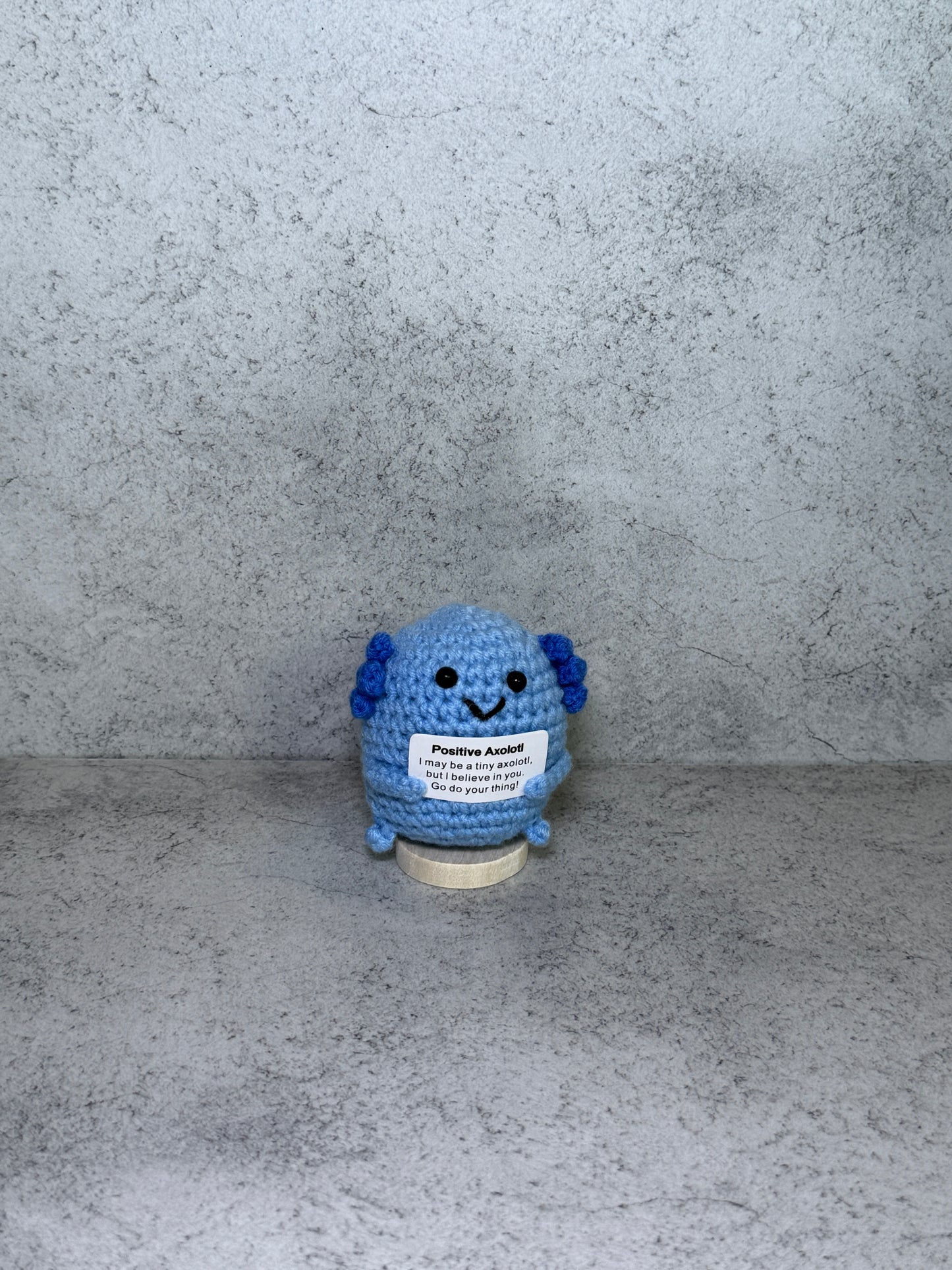 Handmade Crochet Positivity Plush – Uplifting Gifts & Home Décor by CraftnCrumble LLC