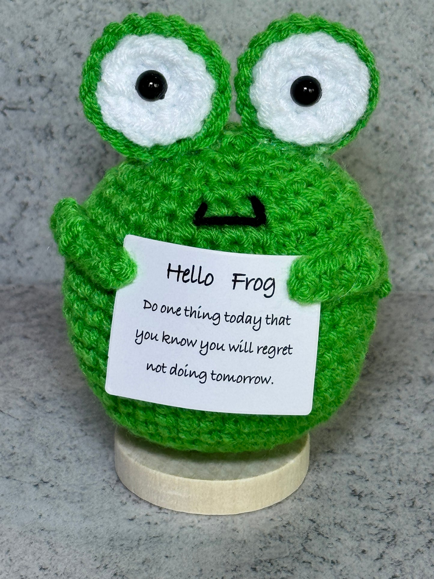 Handmade Crochet Positivity Plush – Uplifting Gifts & Home Décor by CraftnCrumble LLC