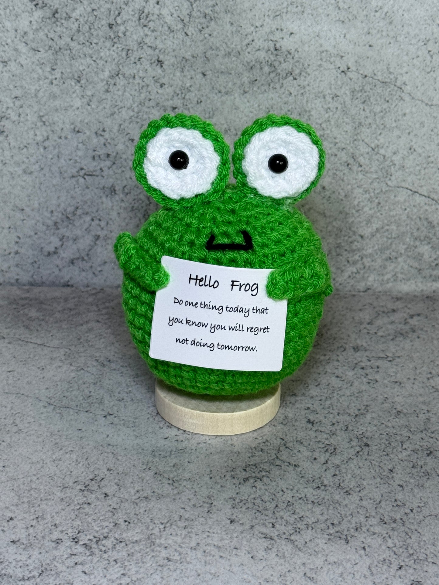 Handmade Crochet Positivity Plush – Uplifting Gifts & Home Décor by CraftnCrumble LLC