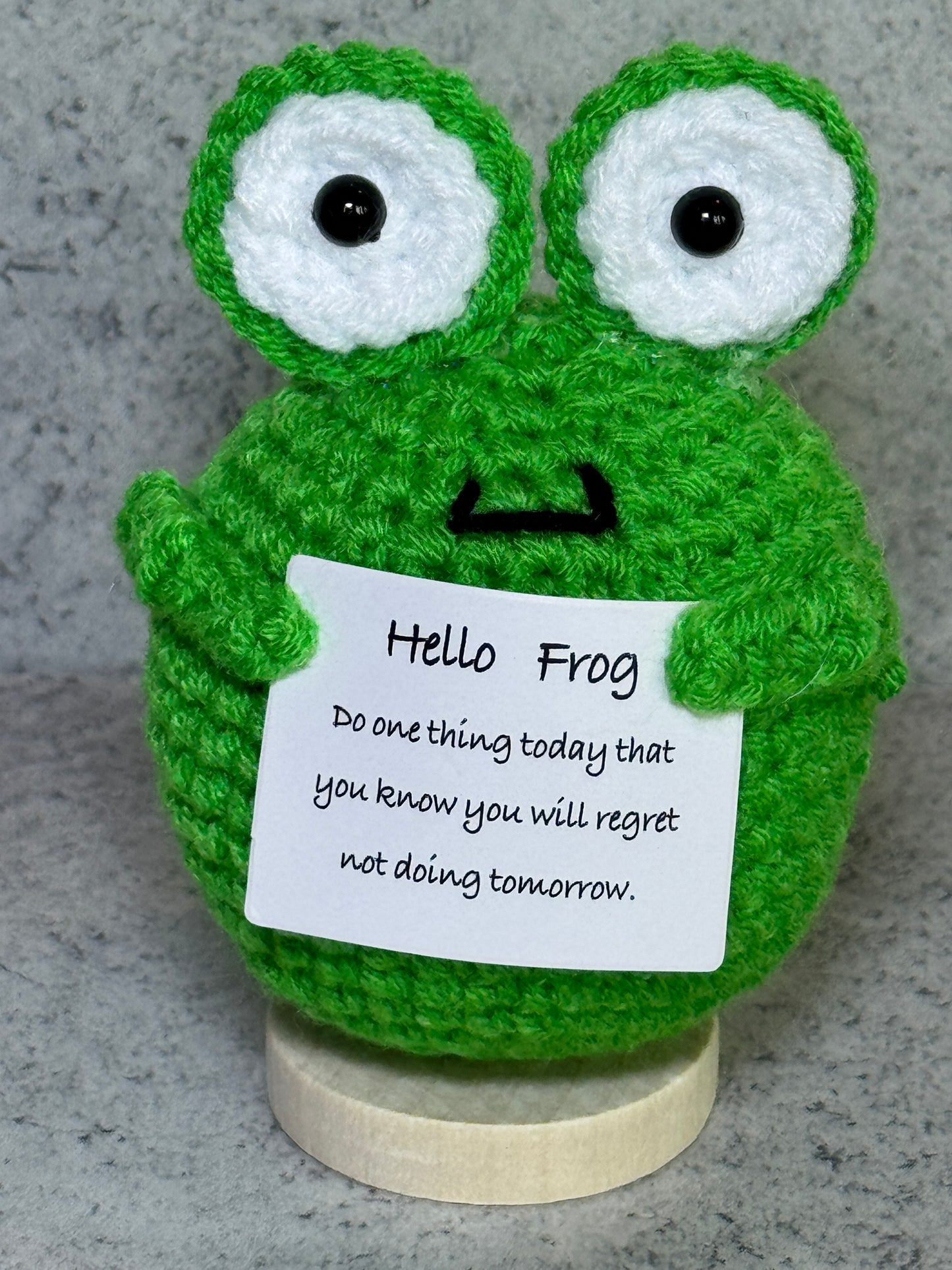 Handmade Crochet Positivity Plush – Uplifting Gifts & Home Décor by CraftnCrumble LLC