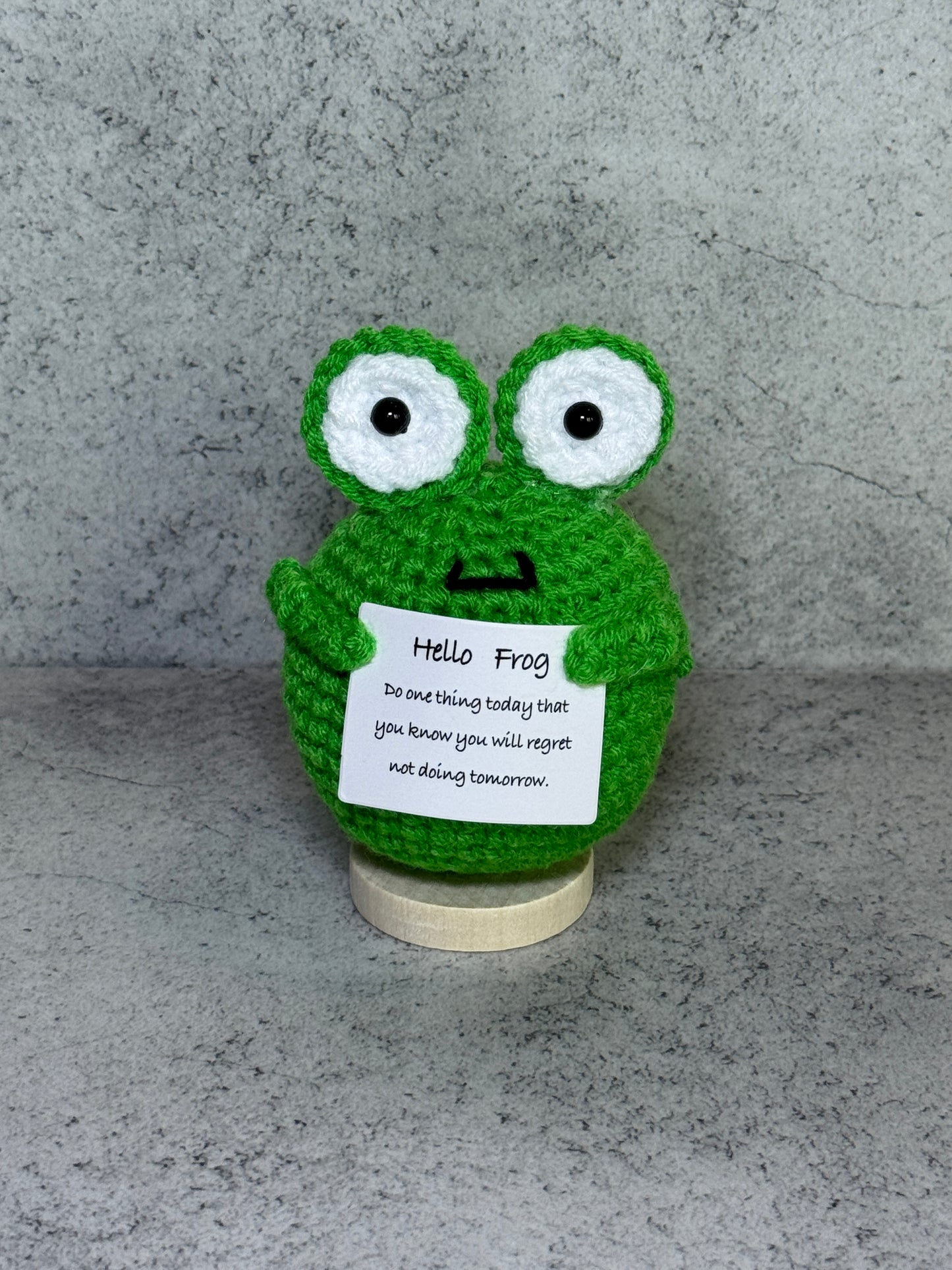 Handmade Crochet Positivity Plush – Uplifting Gifts & Home Décor by CraftnCrumble LLC