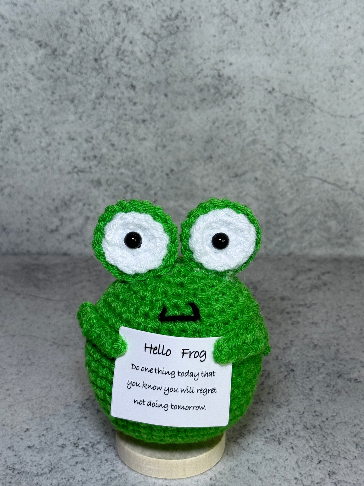 Handmade Crochet Positivity Plush – Uplifting Gifts & Home Décor by CraftnCrumble LLC