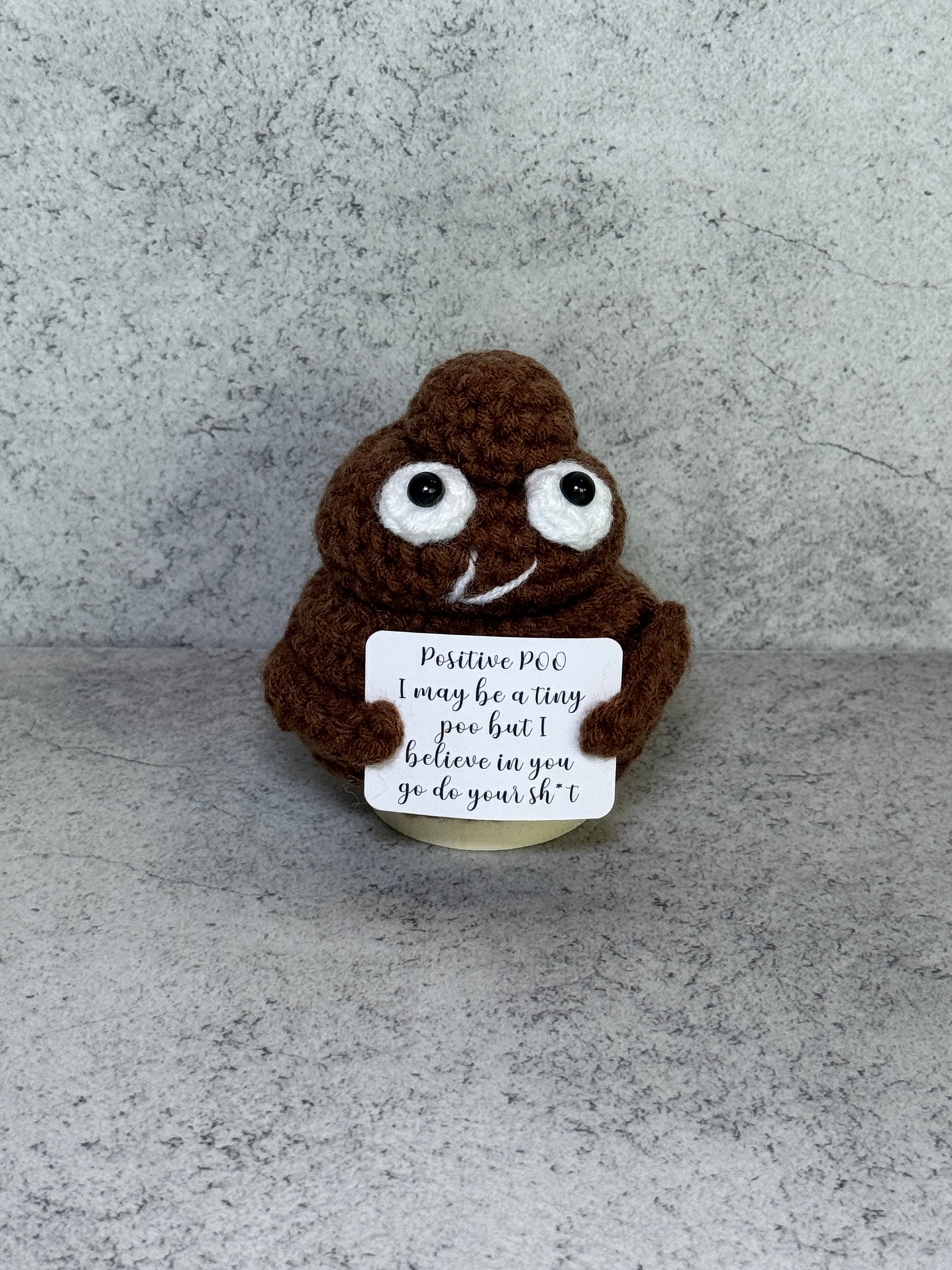 Handmade Crochet Positivity Plush – Uplifting Gifts & Home Décor by CraftnCrumble LLC