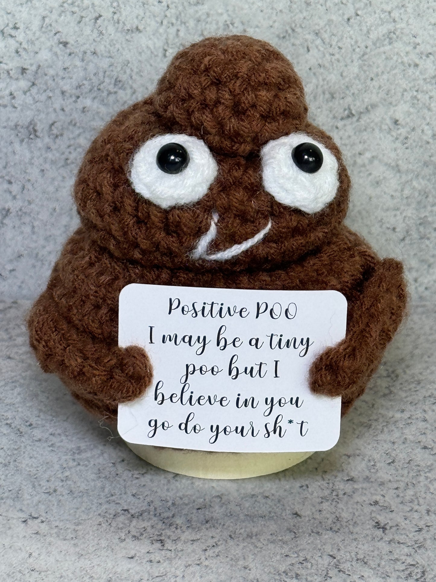 Handmade Crochet Positivity Plush – Uplifting Gifts & Home Décor by CraftnCrumble LLC