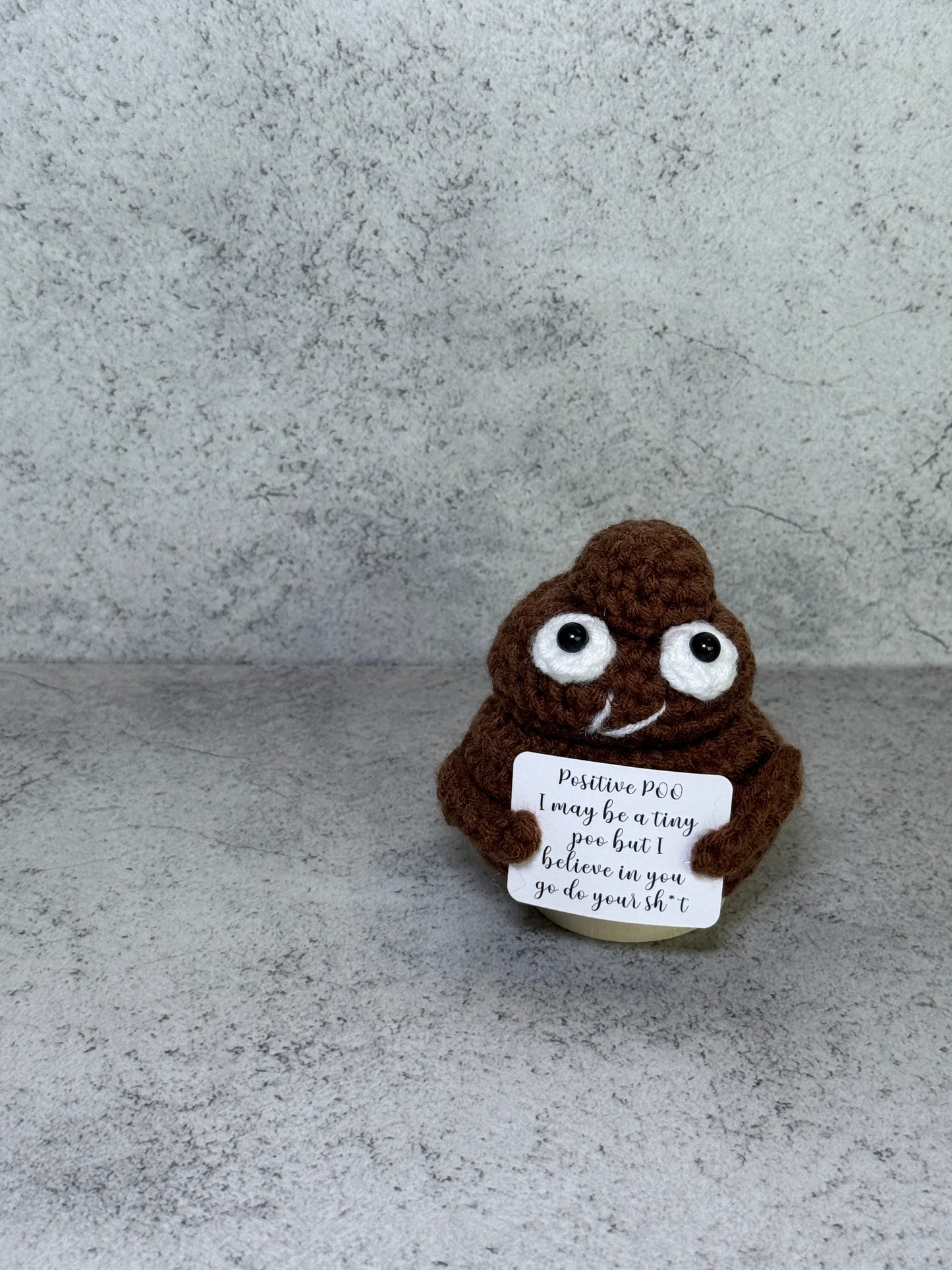 Handmade Crochet Positivity Plush – Uplifting Gifts & Home Décor by CraftnCrumble LLC