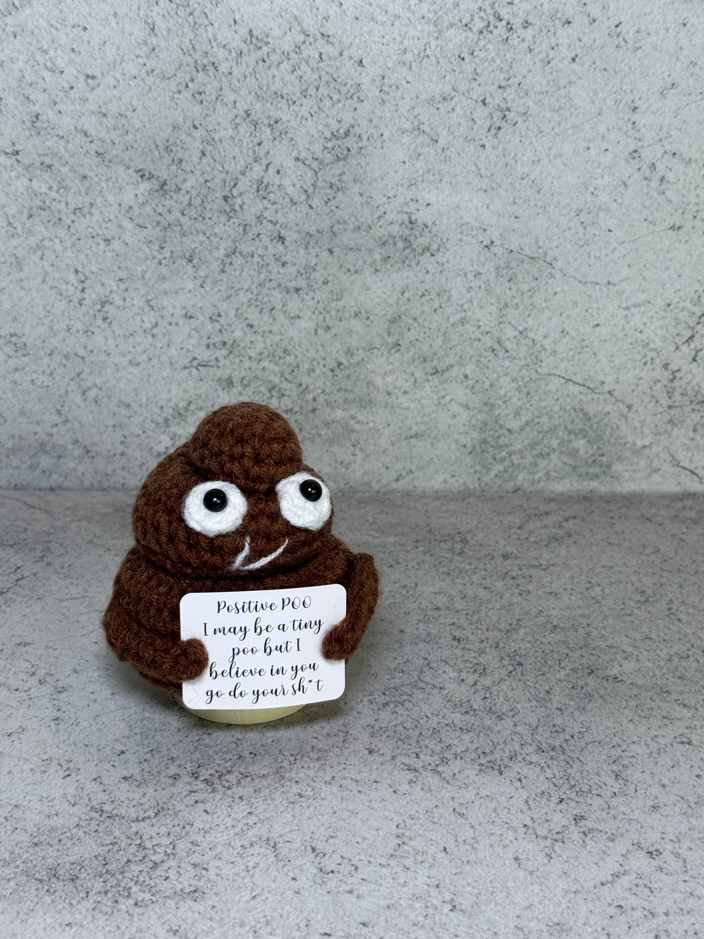 Handmade Crochet Positivity Plush – Uplifting Gifts & Home Décor by CraftnCrumble LLC