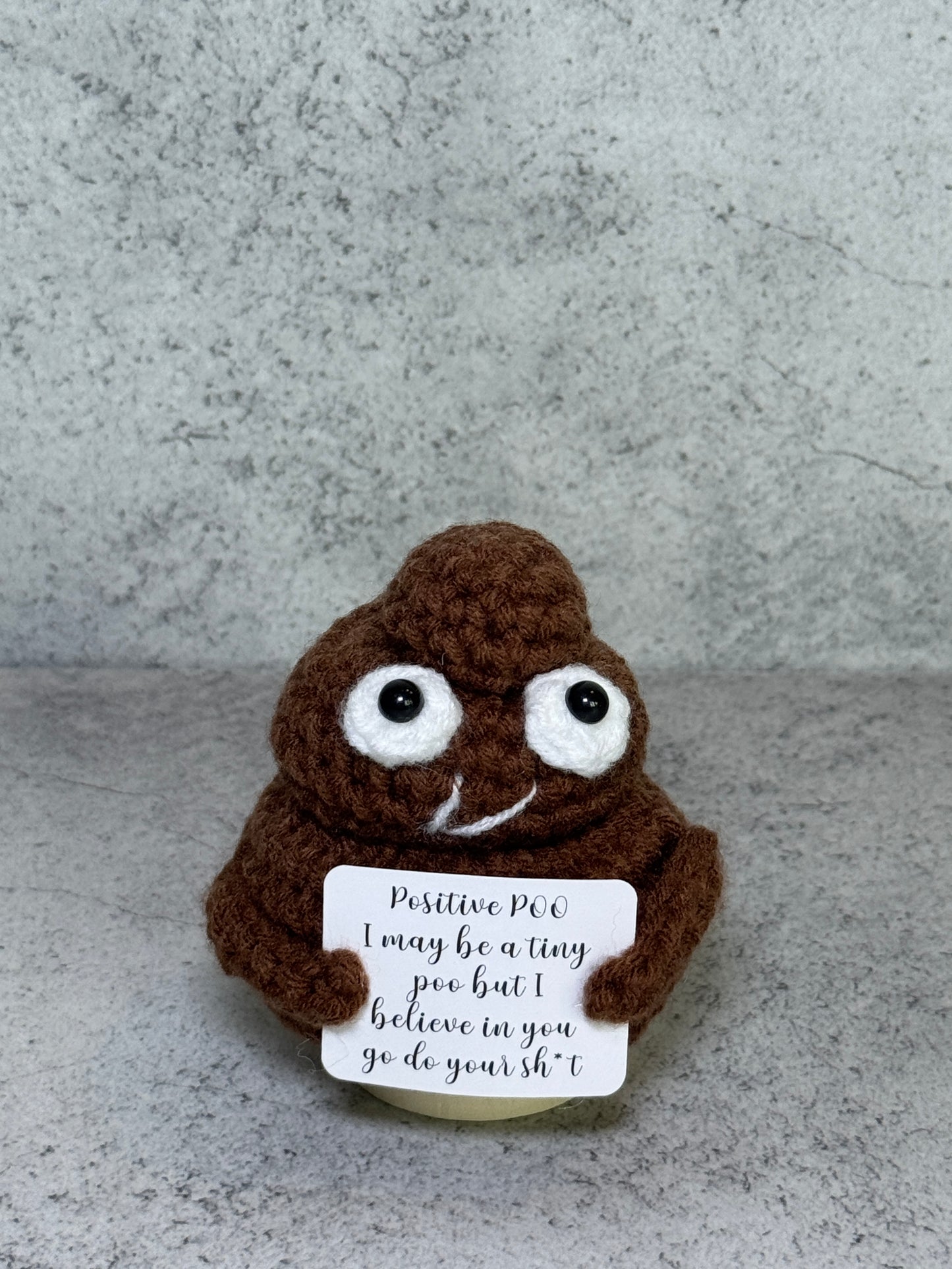 Handmade Crochet Positivity Plush – Uplifting Gifts & Home Décor by CraftnCrumble LLC