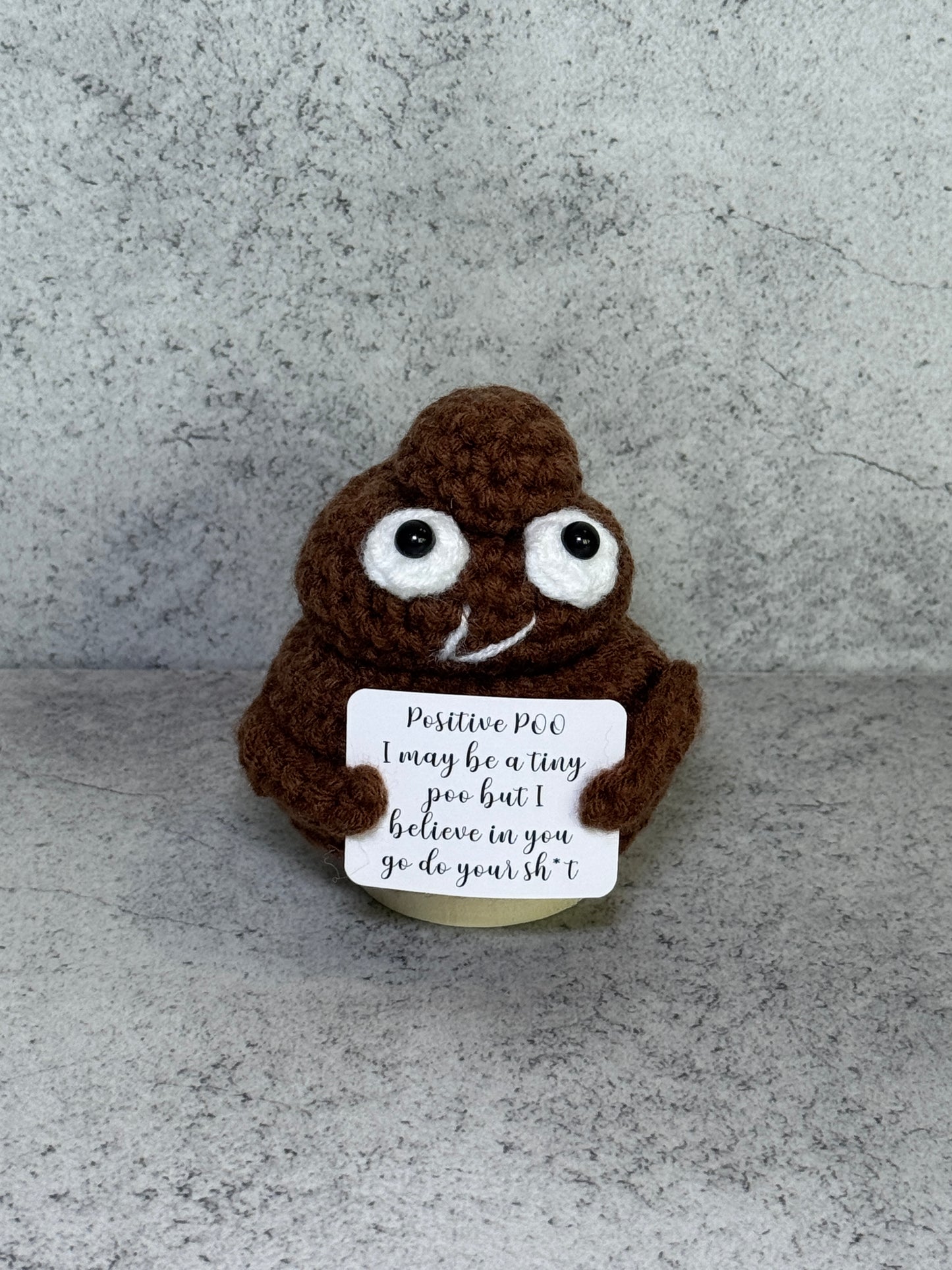 Handmade Crochet Positivity Plush – Uplifting Gifts & Home Décor by CraftnCrumble LLC
