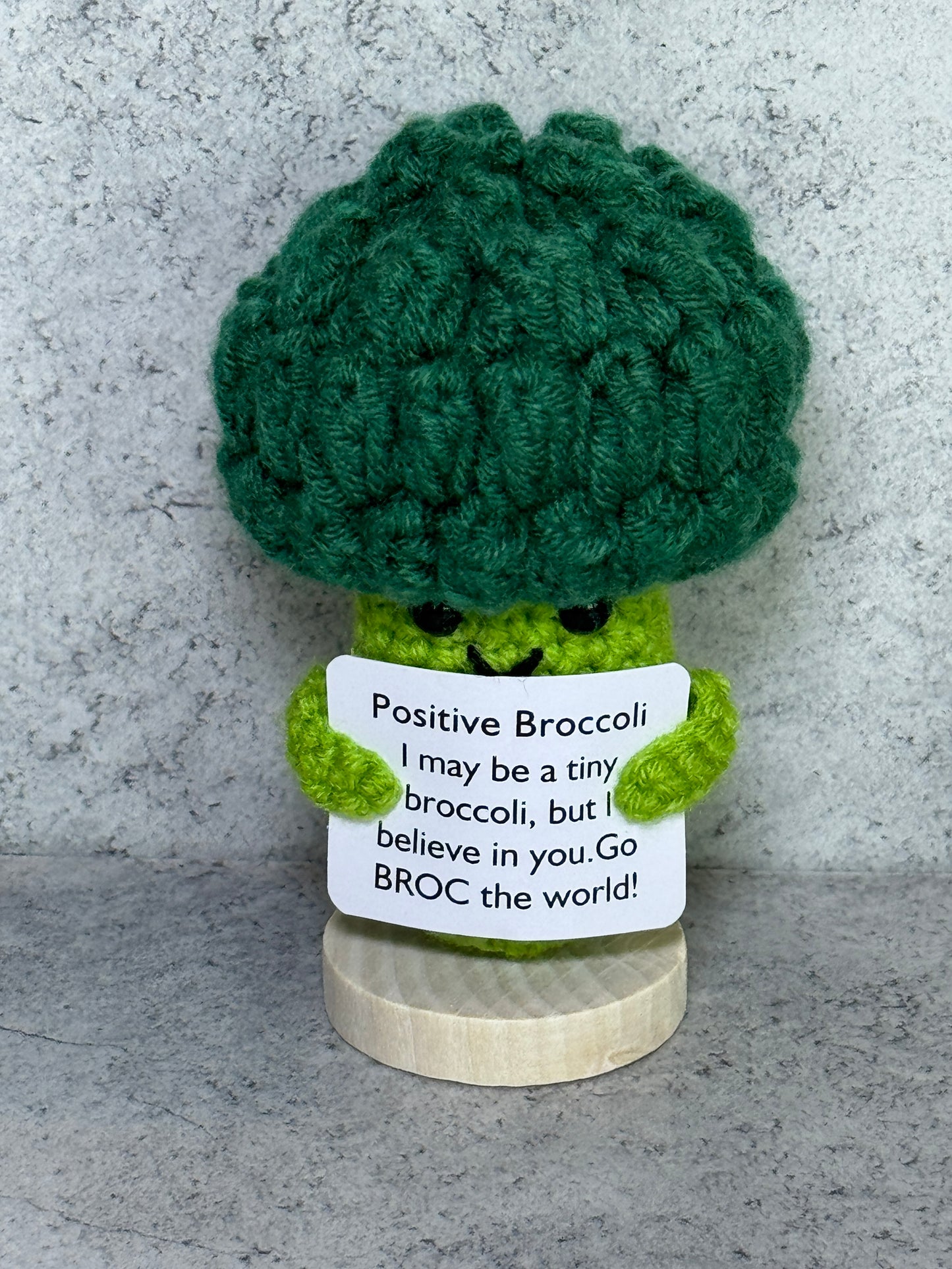 Handmade Crochet Positivity Plush – Uplifting Gifts & Home Décor by CraftnCrumble LLC
