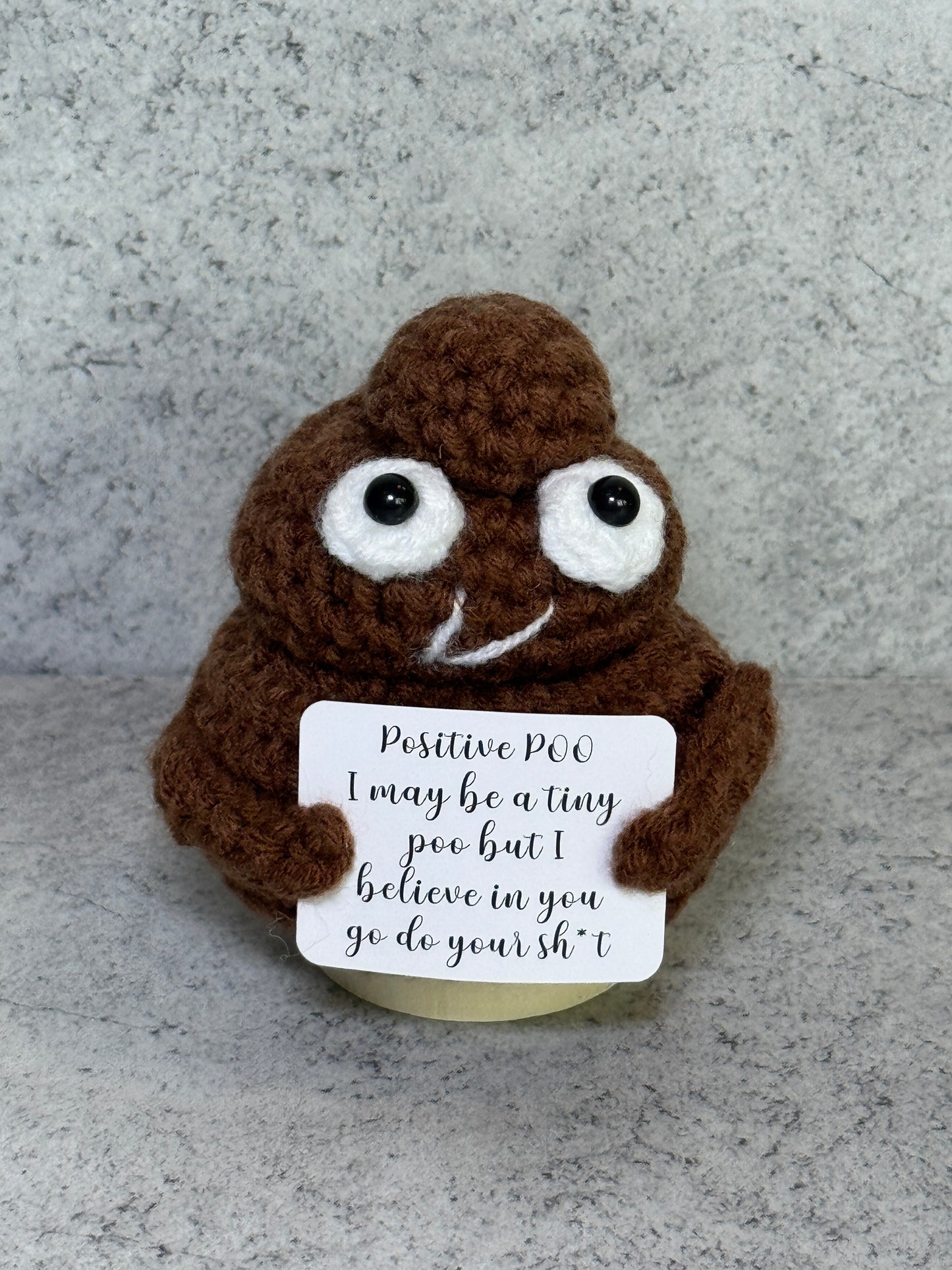 Handmade Crochet Positivity Plush – Uplifting Gifts & Home Décor by CraftnCrumble LLC