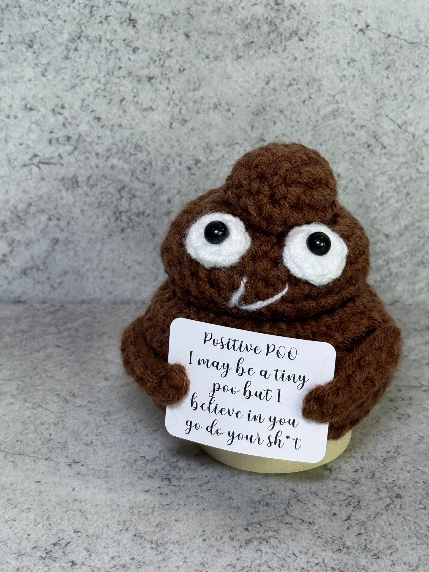 Handmade Crochet Positivity Plush – Uplifting Gifts & Home Décor by CraftnCrumble LLC