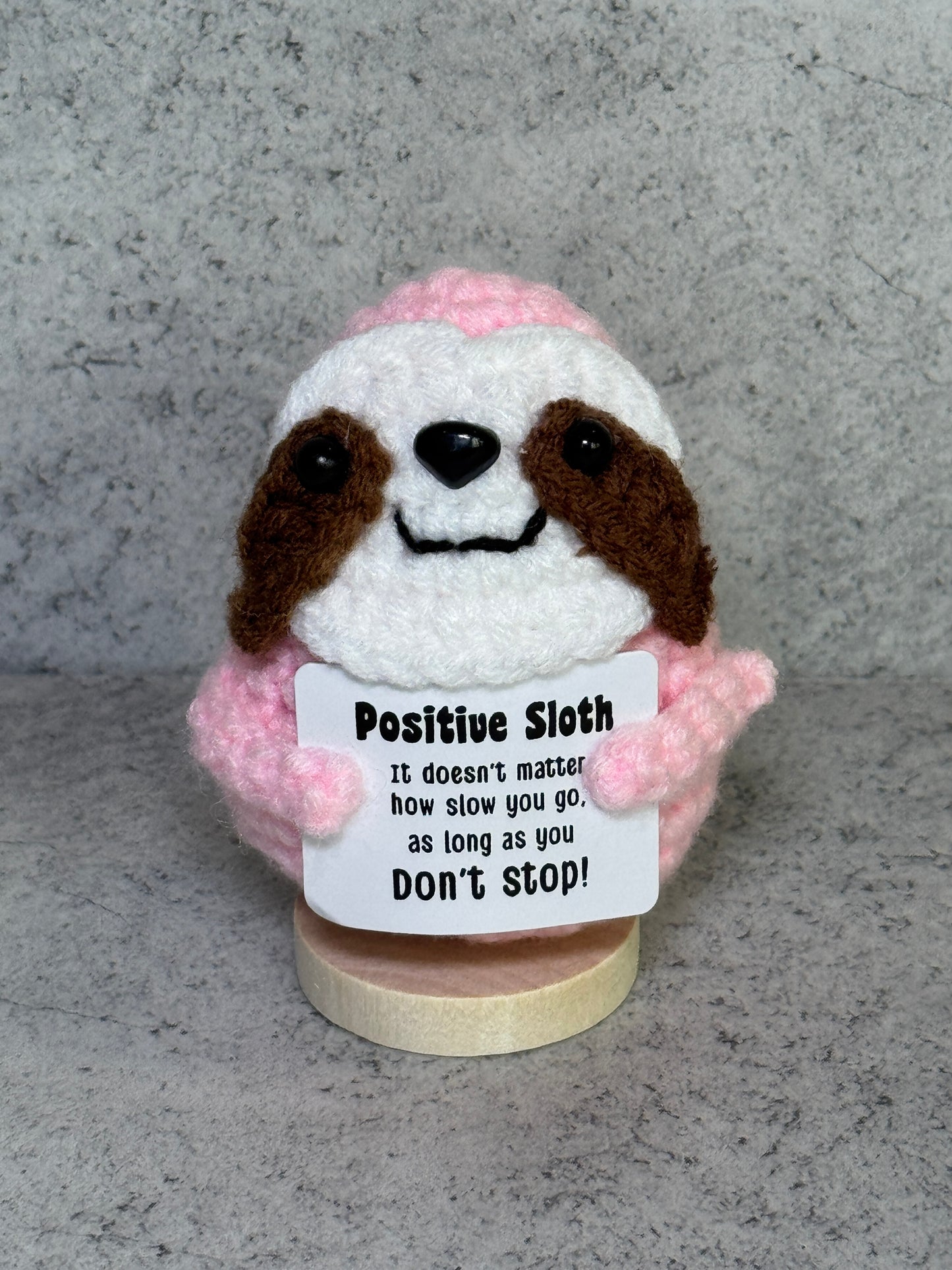 Handmade Crochet Positivity Plush – Uplifting Gifts & Home Décor by CraftnCrumble LLC