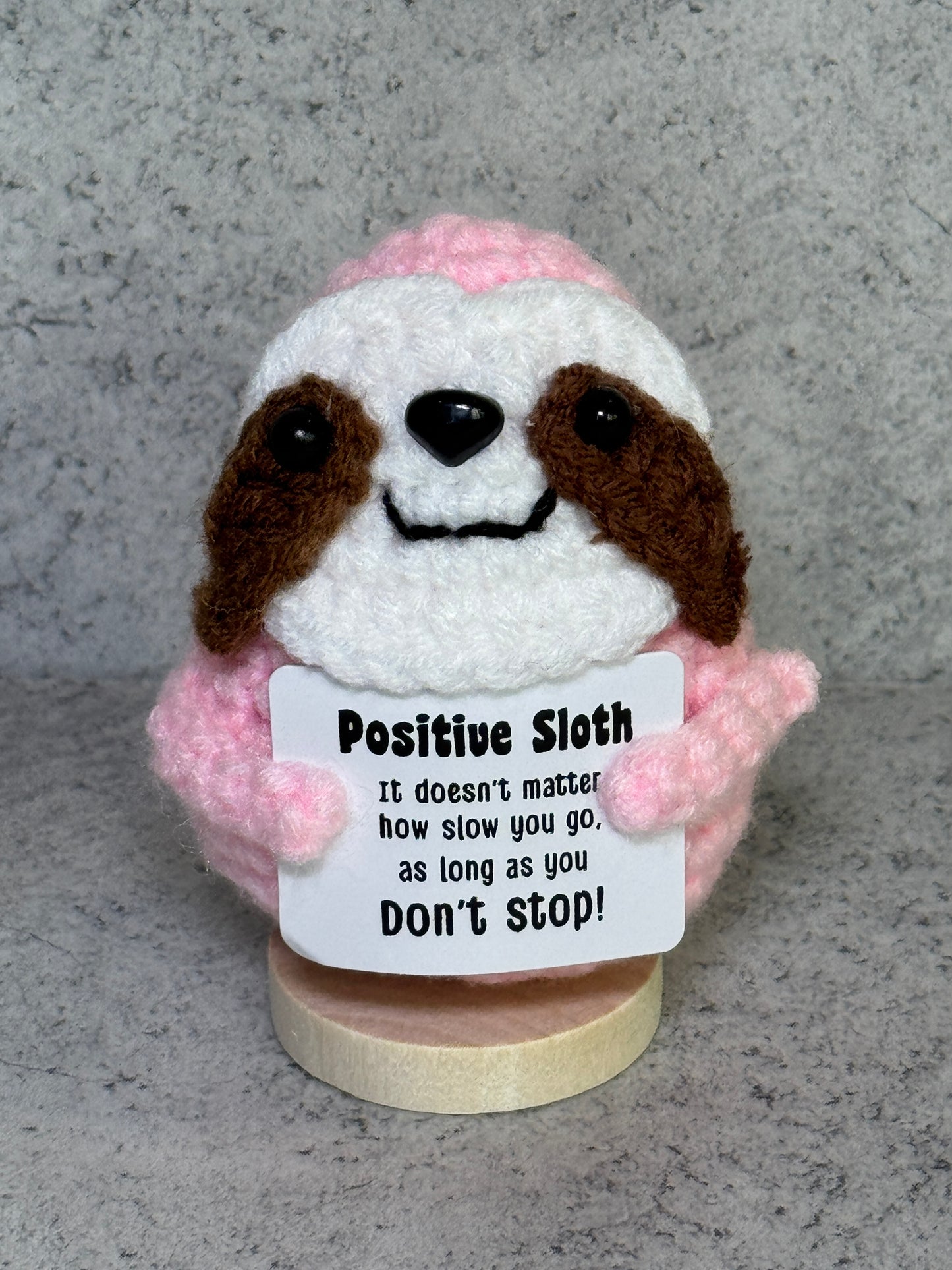 Handmade Crochet Positivity Plush – Uplifting Gifts & Home Décor by CraftnCrumble LLC