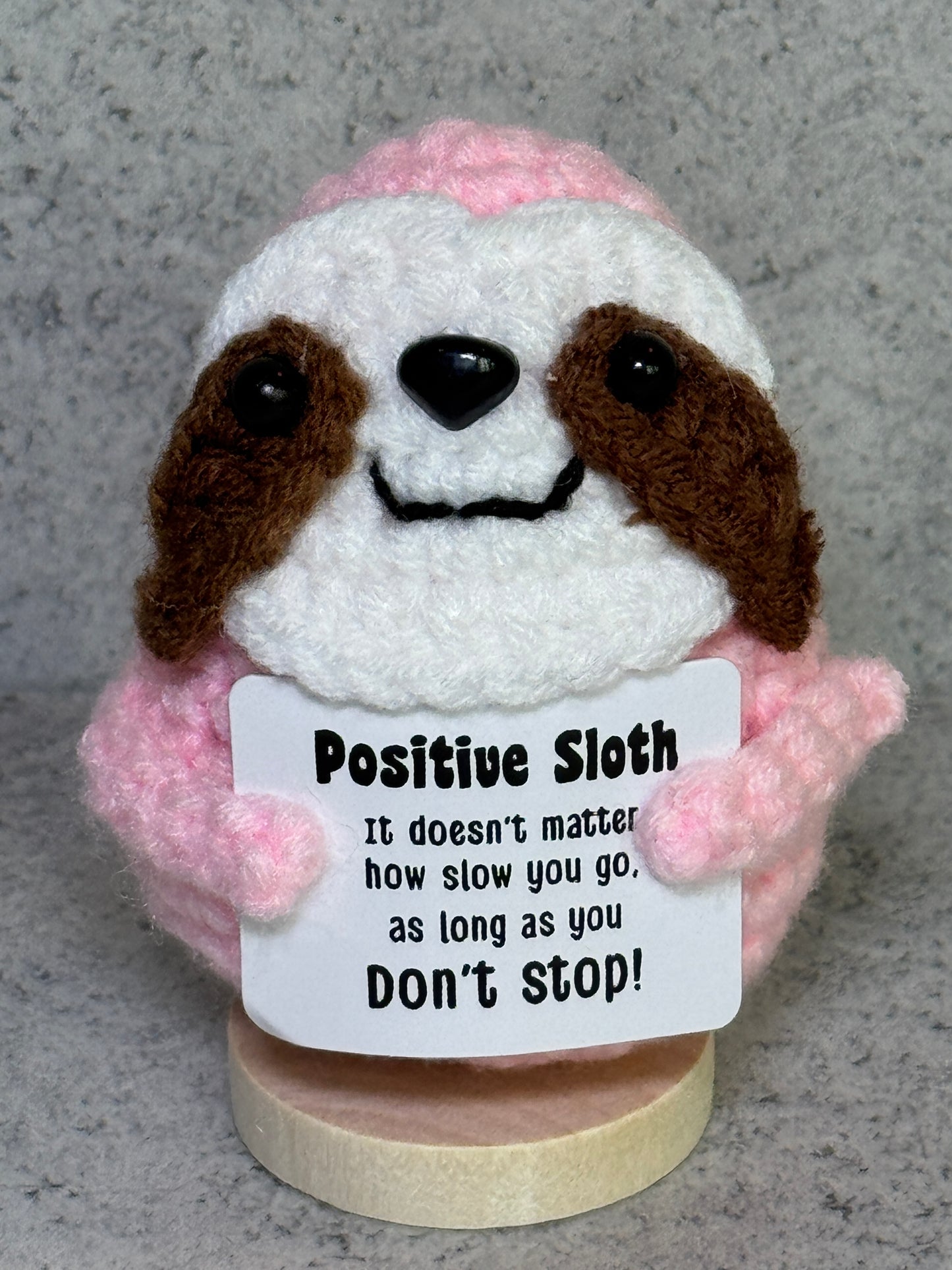 Handmade Crochet Positivity Plush – Uplifting Gifts & Home Décor by CraftnCrumble LLC