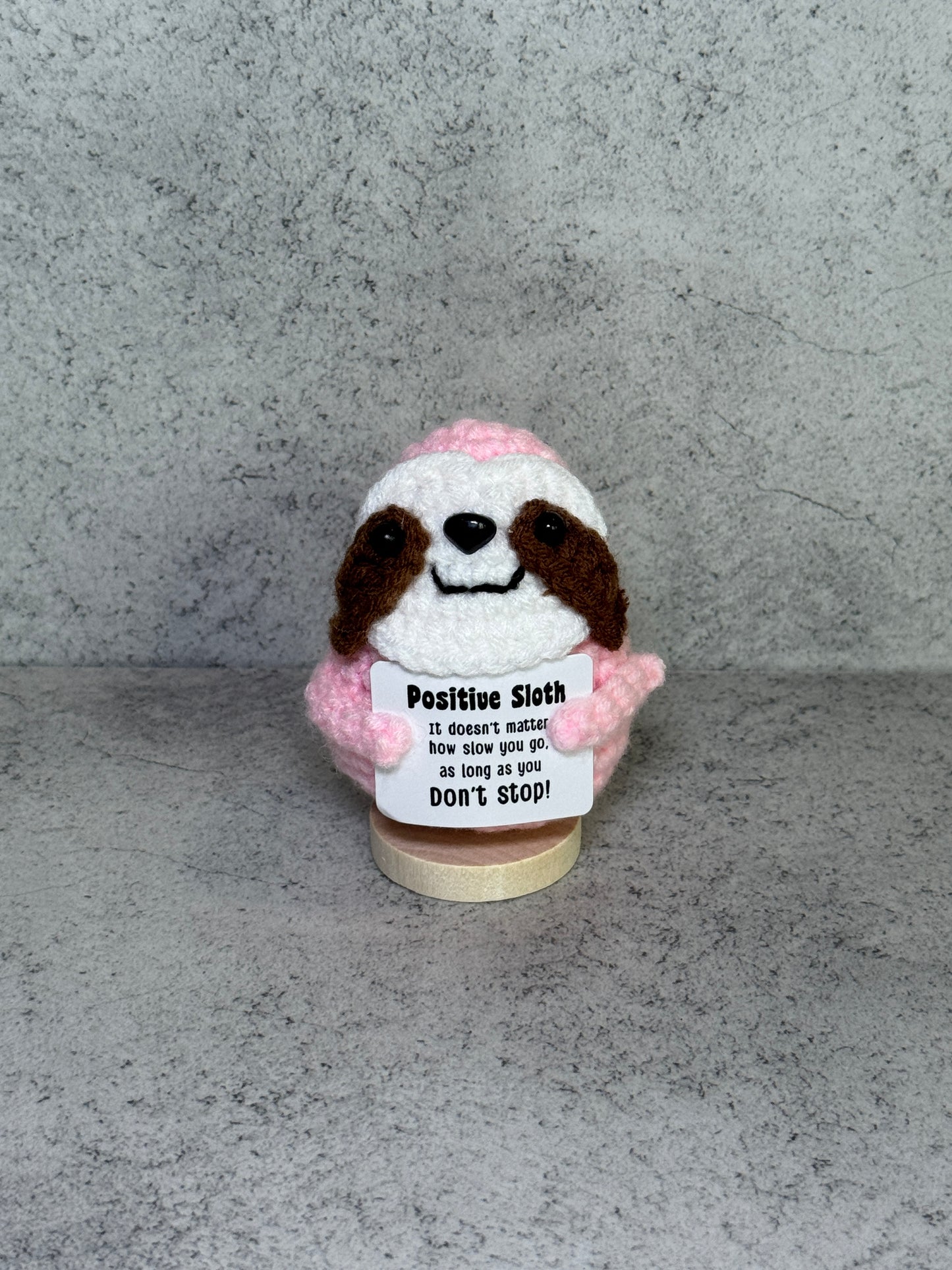 Handmade Crochet Positivity Plush – Uplifting Gifts & Home Décor by CraftnCrumble LLC