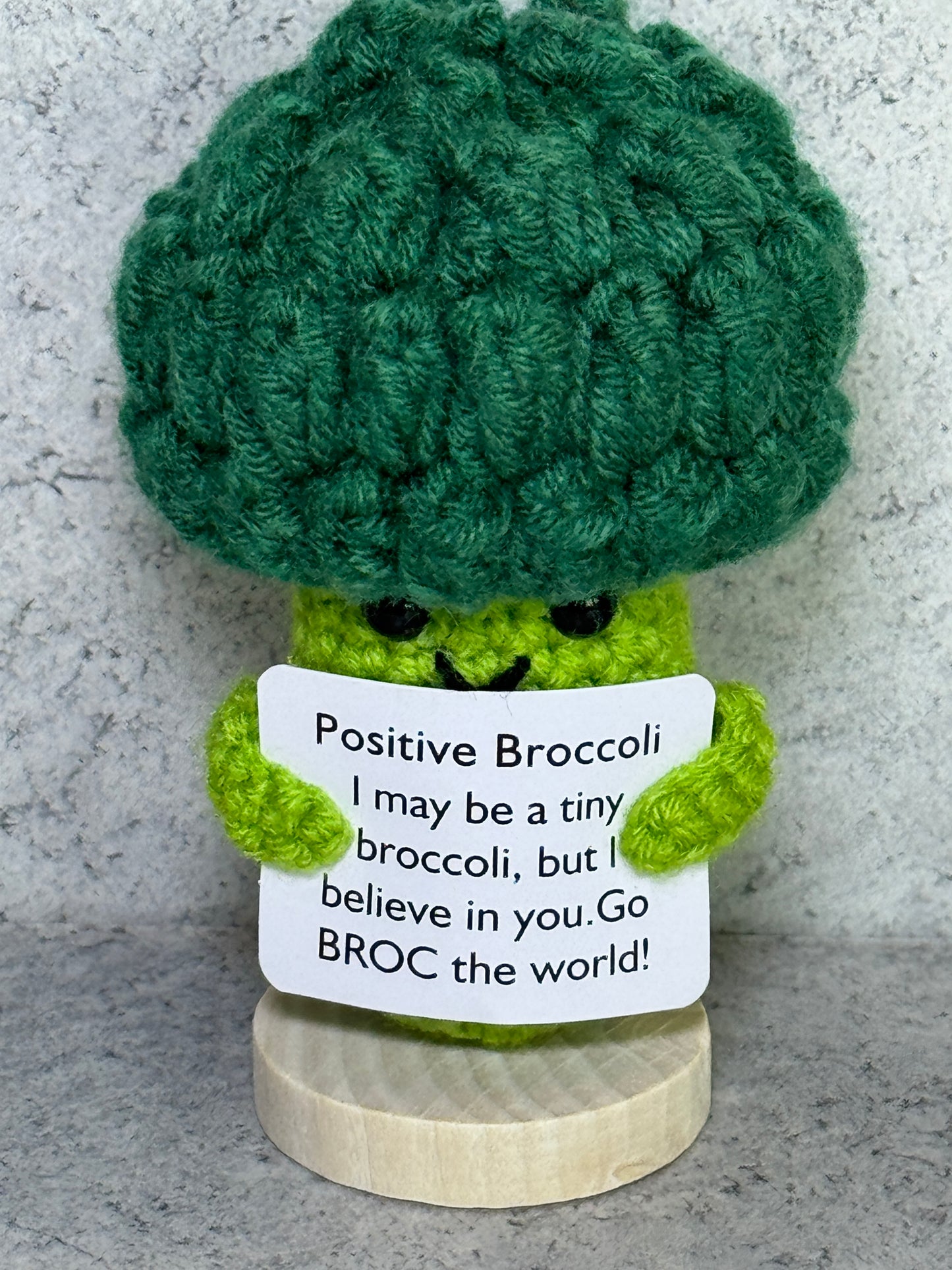 Handmade Crochet Positivity Plush – Uplifting Gifts & Home Décor by CraftnCrumble LLC