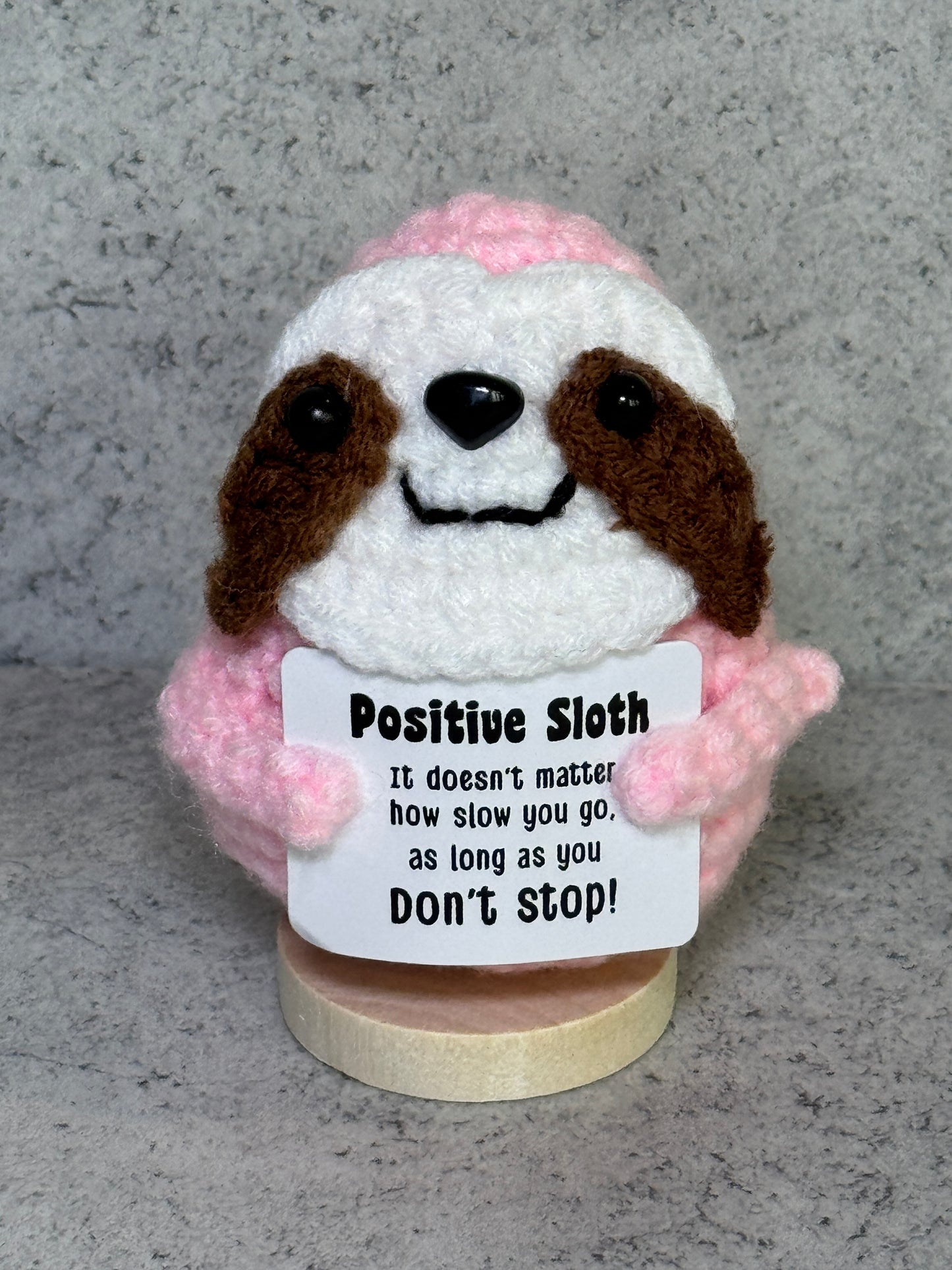Handmade Crochet Positivity Plush – Uplifting Gifts & Home Décor by CraftnCrumble LLC